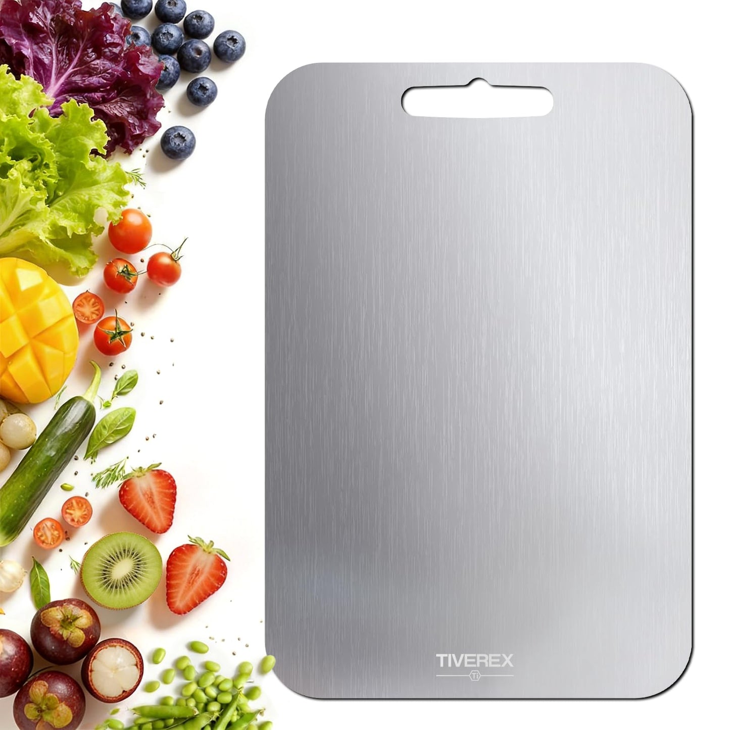 Titanium Cutting Board Set of 3, 100% Pure Titanium Cutting Boards for Kitchen, Easy to clean, Dishwasher, Double Sided Non Toxic Food-Grade Chopping Boards for Meats, Fruits and Vegetables BST202