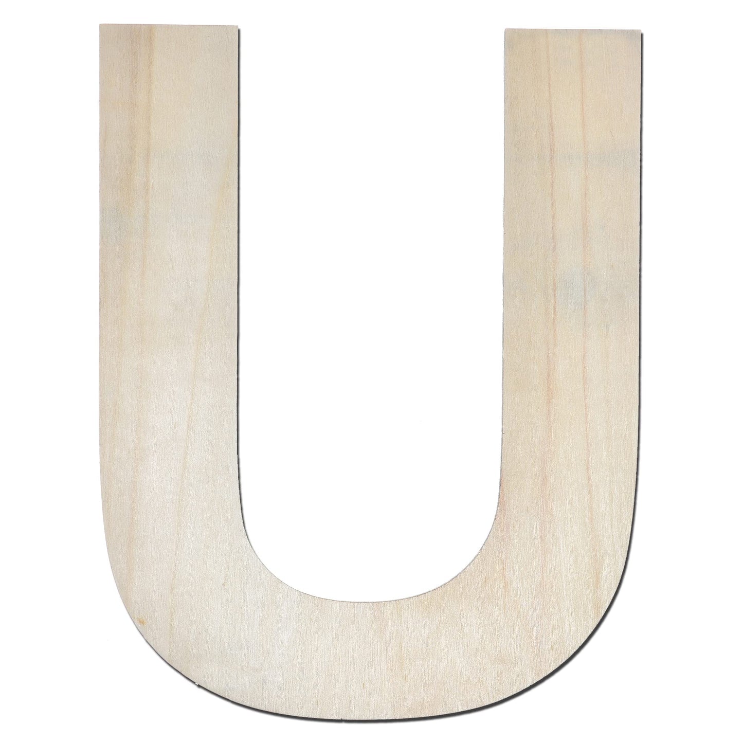 12 Inch Wooden Letter X, 1/4 Inch Thick Large Unfinished Wood Letter for Home Wall Decor, DIY Crafts BST220