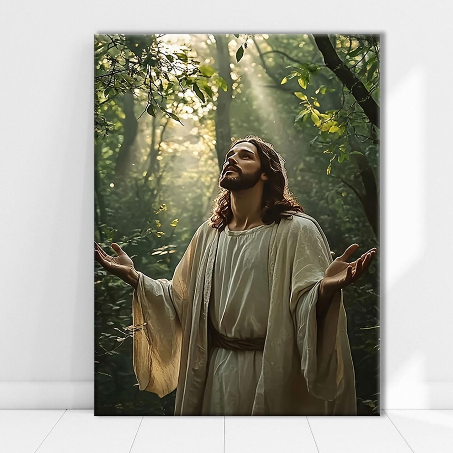 CHTEXA Jesus Glory Crown Canvas Wall Art Christian Religious Spiritual Poster Image Print Gallery Home Decor Painting Suitable for Living Room Church Prayer Room Office 24x36 in Ready to Hang BST220