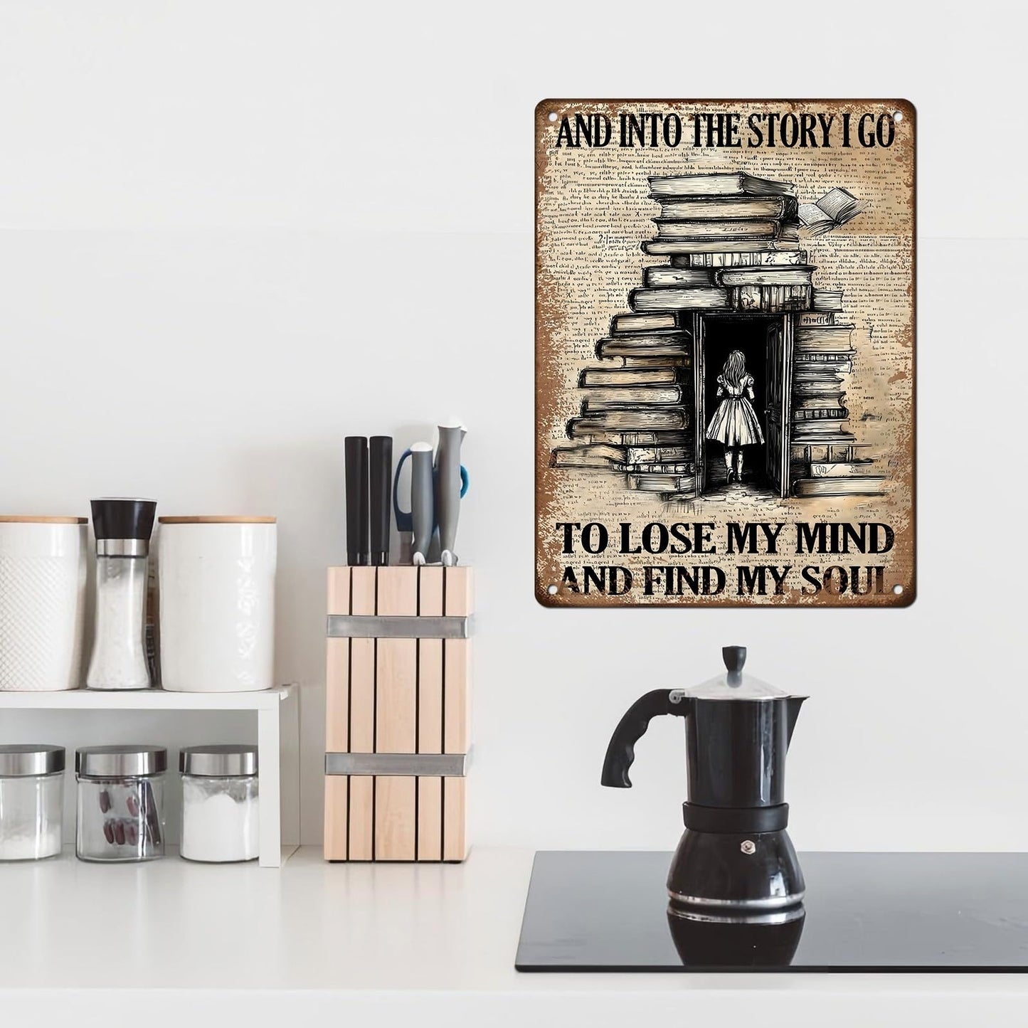 Vintage Cat Sign That's What I Do Write And I Know Things Metal Poster Sign for Home Bar Pub Kitchen Garage Restaurant Wall Deocr 12 * 8inch BST220