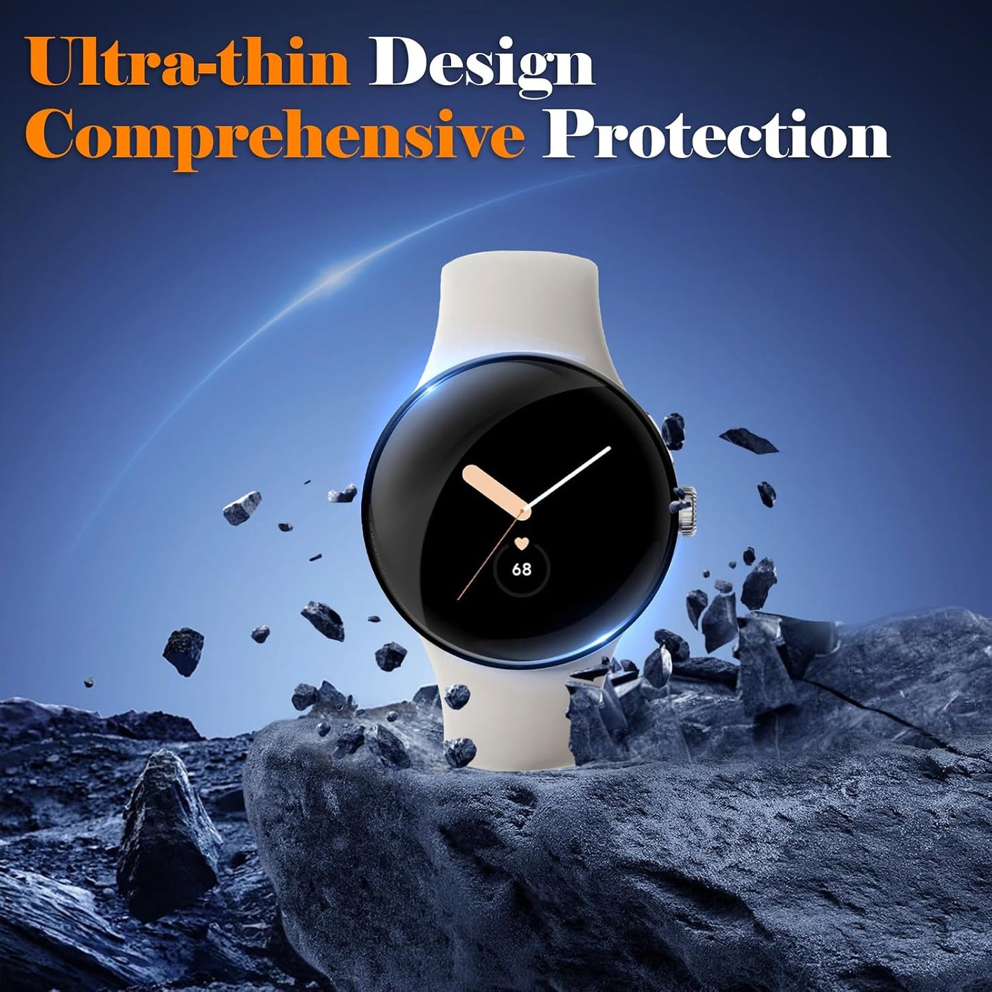 Liuyuxi 3-Pack Screen Protector Compatible with Google Pixel Watch 4 41mm, PMMA Material,3D Curved Edge with High Clairty For Smartwatch Film,Anti-scratch, High Sensitive. WN420