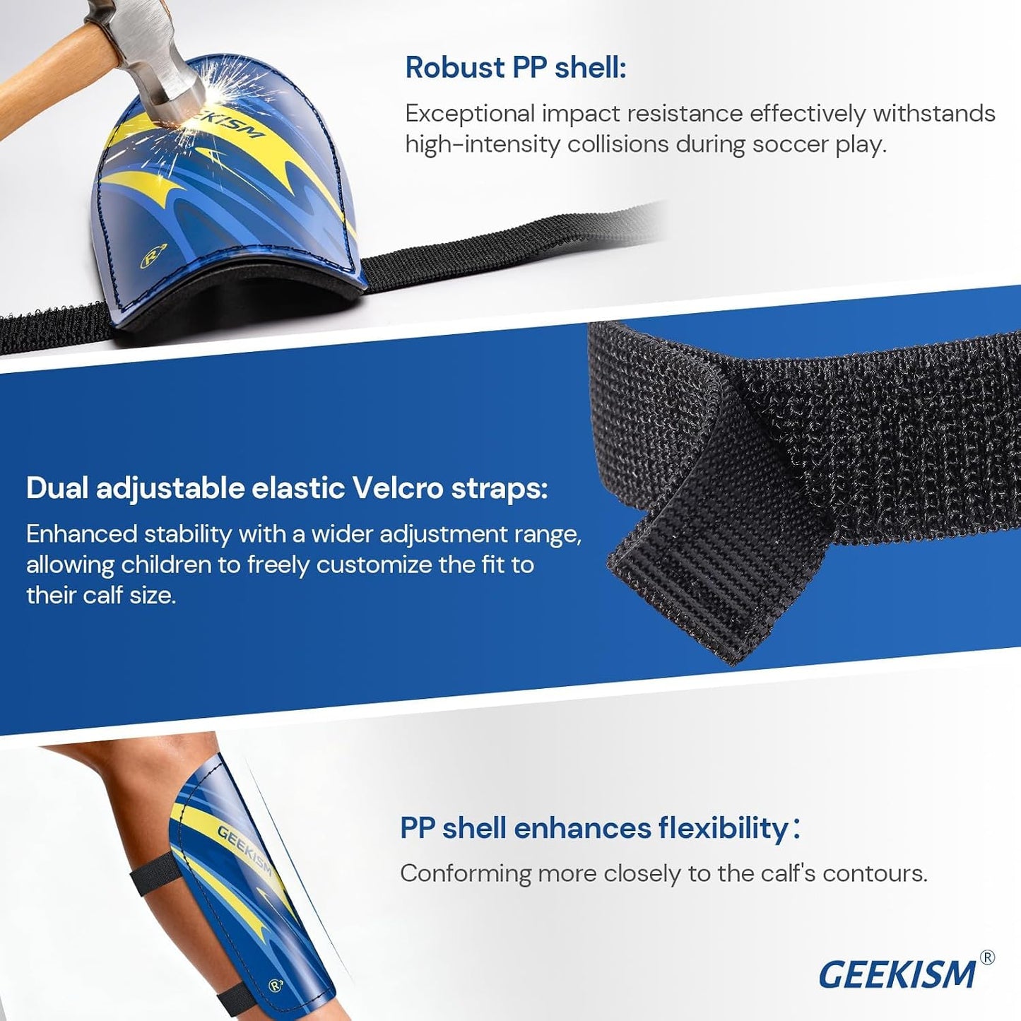 Soccer Shin Guards for Youth Kids Toddler - Soccer Shin Pads for Teens & Men, Protective Football Gear for 3-16 Years Boys Girls & Adult, World Cup Lightweight Soccer Equipment WN420