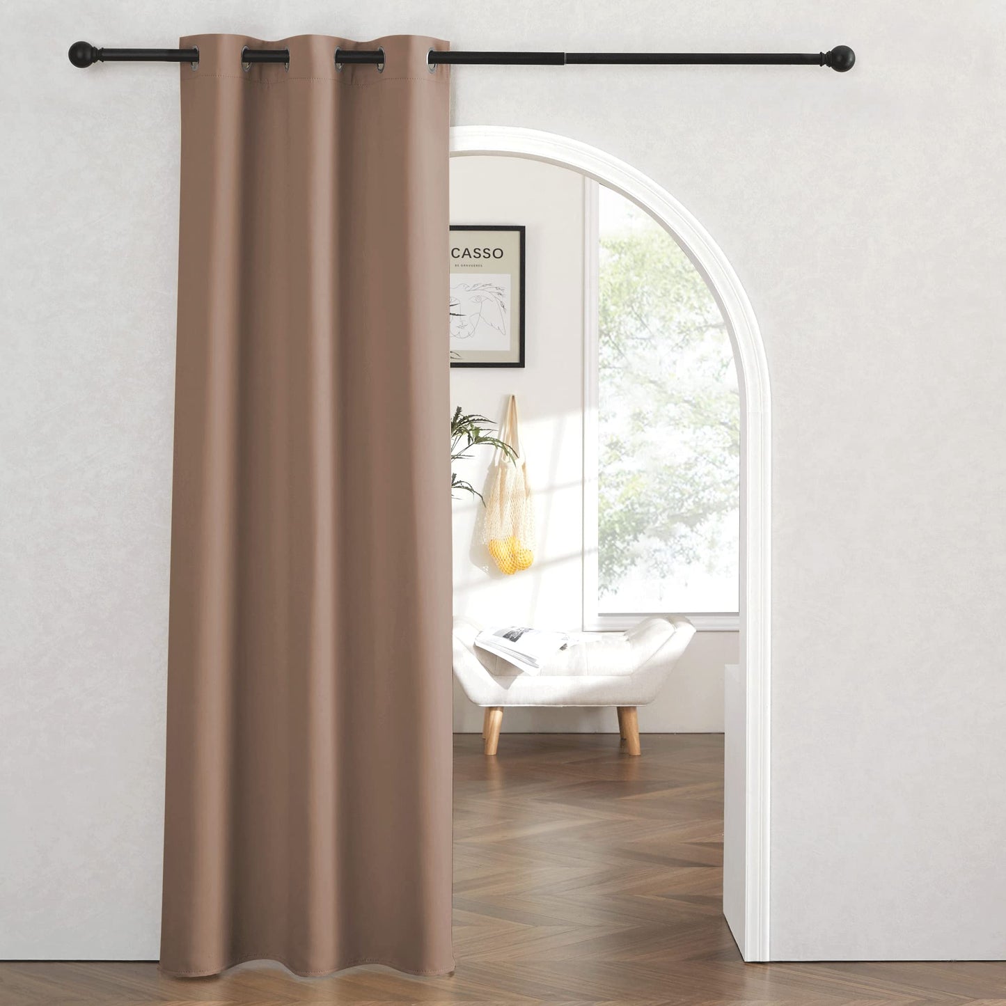 RYB HOME Room Divider Curtains Thermal Insulated Noise Reduce Privacy Window Curtains for Kids Bedroom Nursery Laundry Room Partitions, Wide 150 inches x Long 96 inches, Teal, 1 Panel BST220