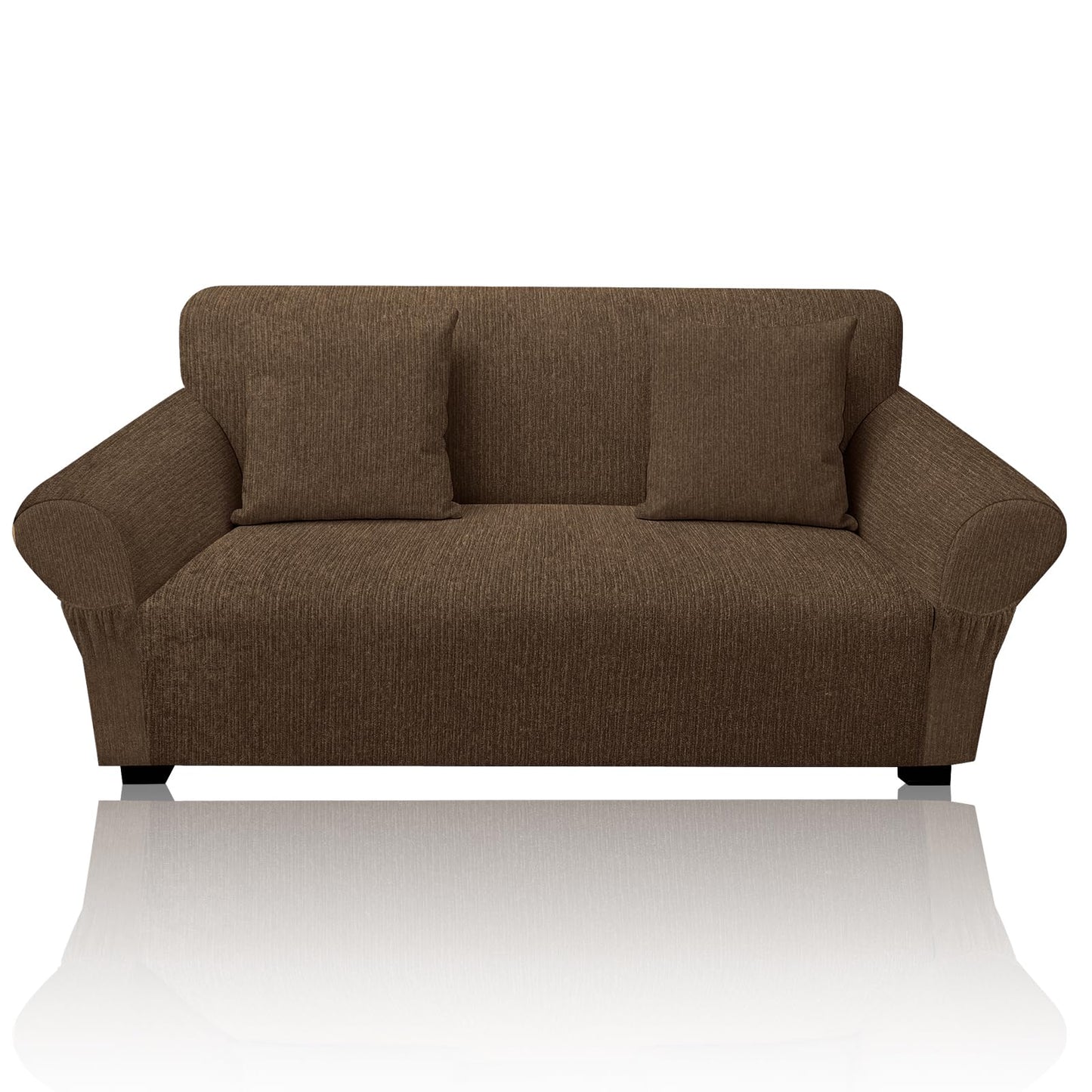 Sofa Slipcover with 2 Pillow Cover for 3 Cushion Couch, Non Slip Furniture Protector with Elastic Bottom, Washable Sofa Cover for Kids, Pets (Sofa, Navy) BST326H