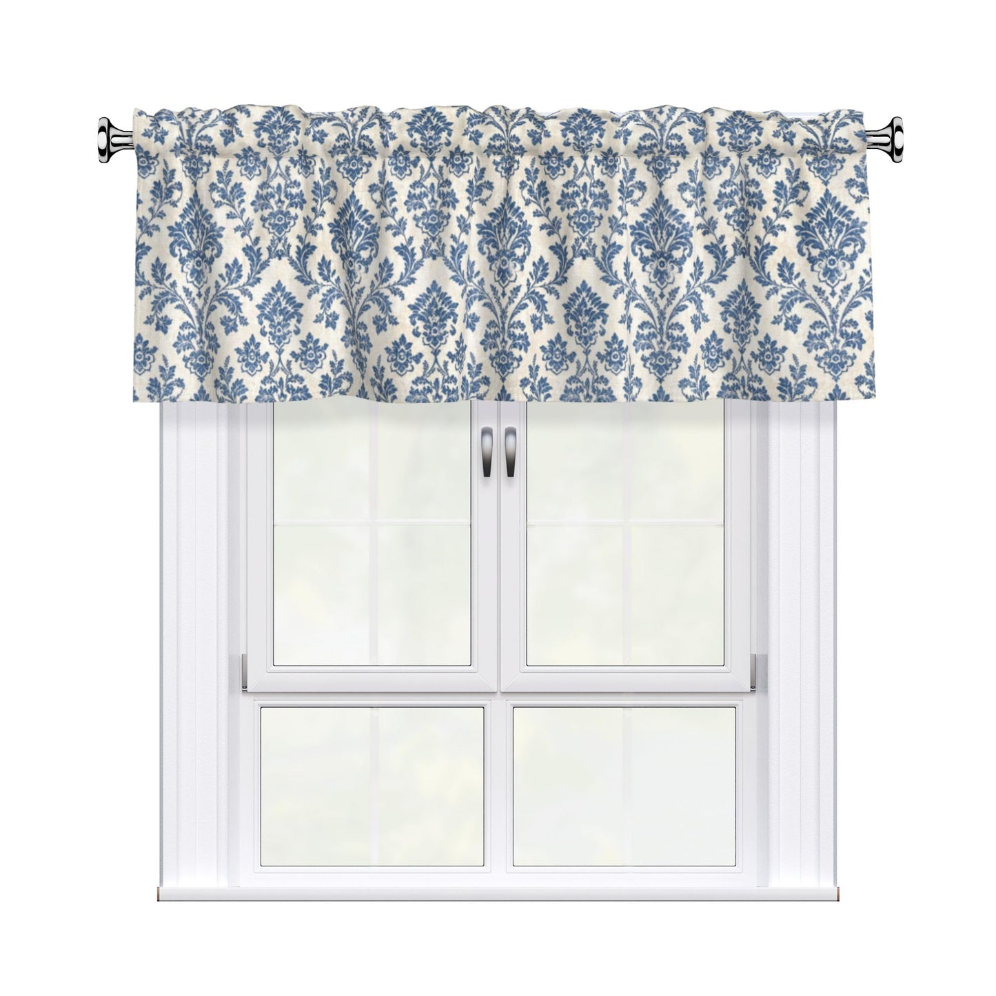 Easter Valances for Windows - Pink Spring Cafe Curtains Floral Bunny Short Curtains for Living Room Bathroom Bedroom Basement BST202