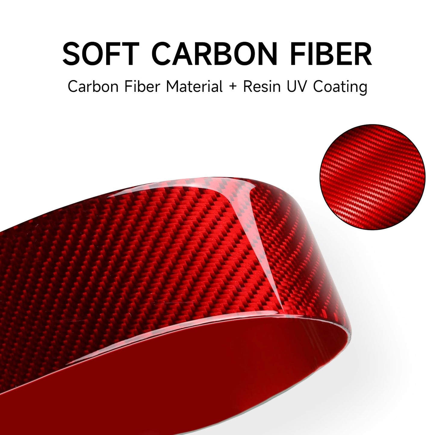 Car Gear Shift Lower Panel Sticker Carbon Fiber Decal Interior Trim Cover for Jeep Wrangler 2011 2012 2013 2014 2015 2016 2017 Accessories (Red) BST220