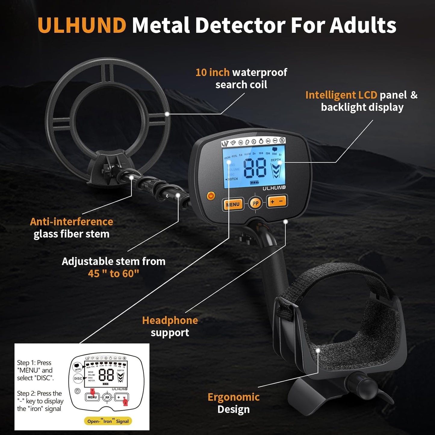Upgraded Metal Detector for Adults Professional 46
