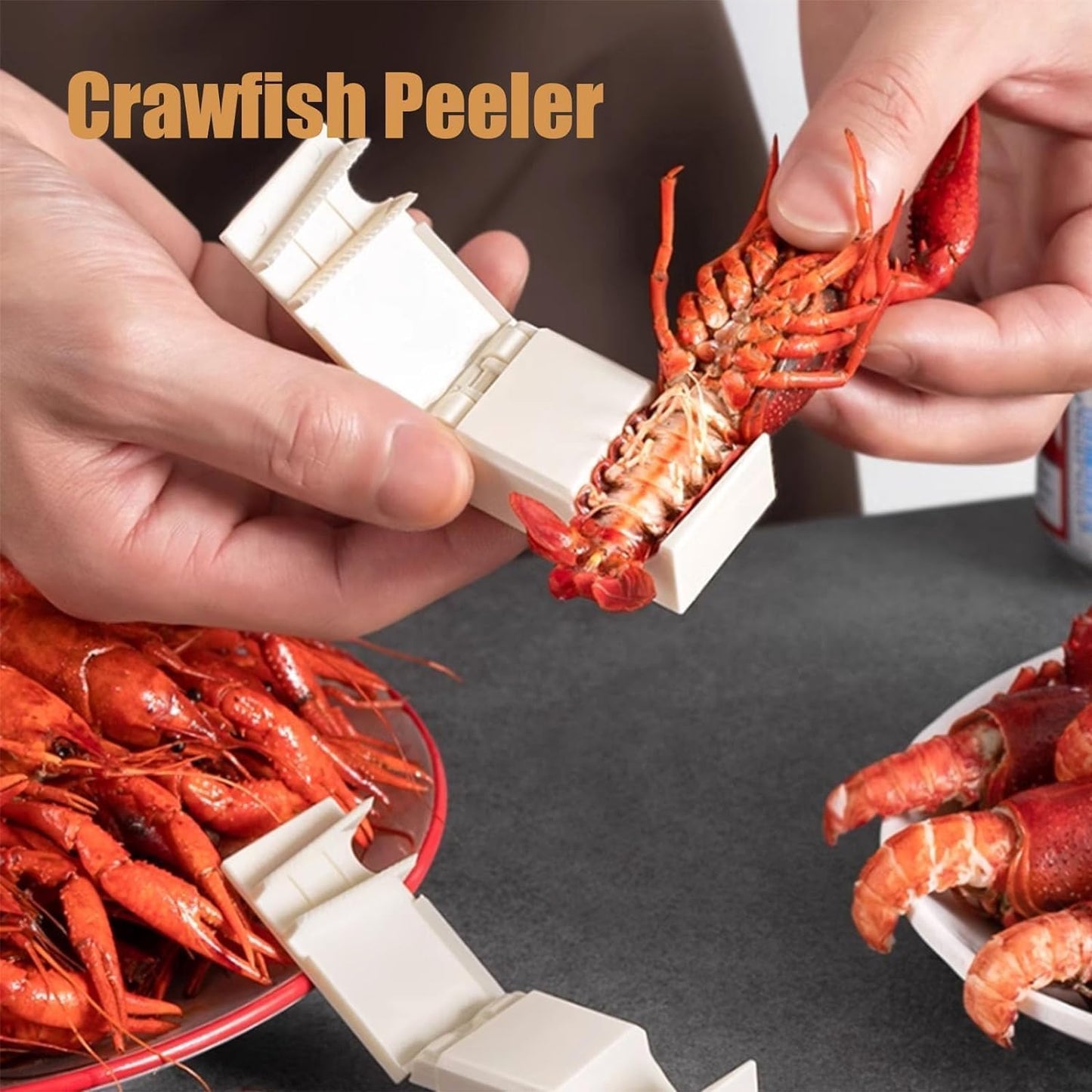 Crawfish Peeler, Crawfish Shucker, Crayfish Shelling Device Shrimp Peeler Kitchen Gadgets, Shrimp Peeler and Deveiner Tool,Universal Crayfish Shelling Device,Household Restaurant Easily Remove【3pcs】 WN420