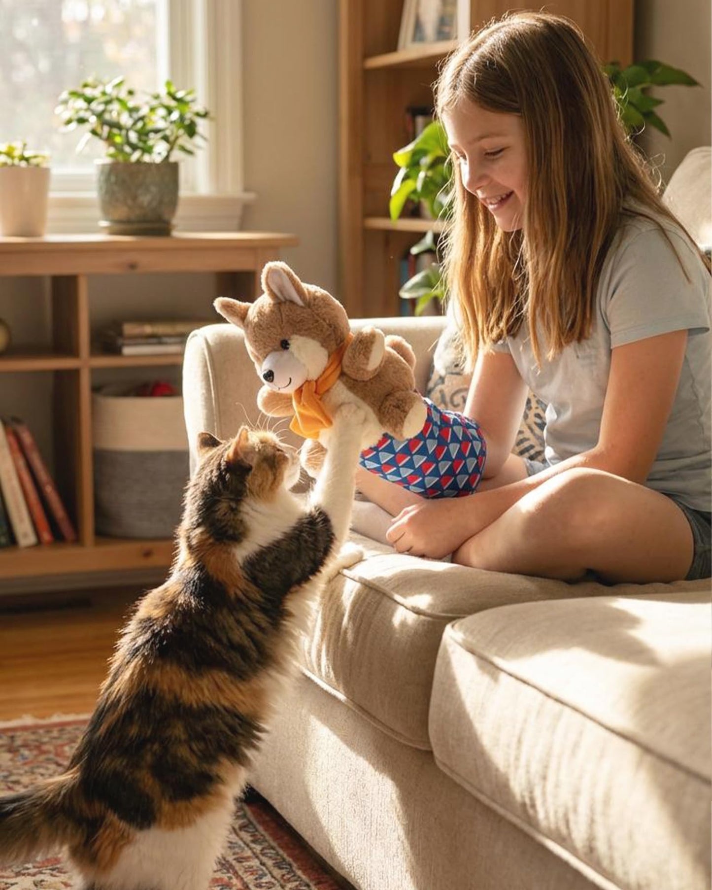 Cat Wrestling Glove Toy | Karate Kitty Puppet with Built-in Catnip N27