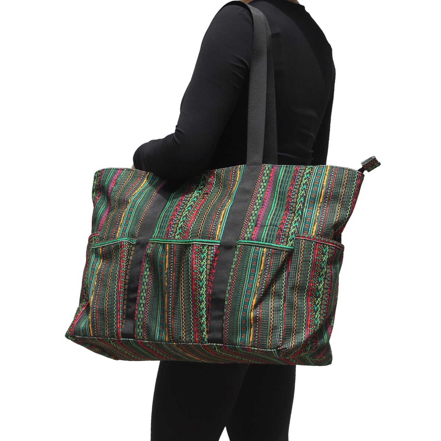ESVAN Utility Tote Bag Weekender Duffle Bag with 13 Pockets - Perfect for Travel, Work, Gym, Beach, Teachers, and Nurses BST326H
