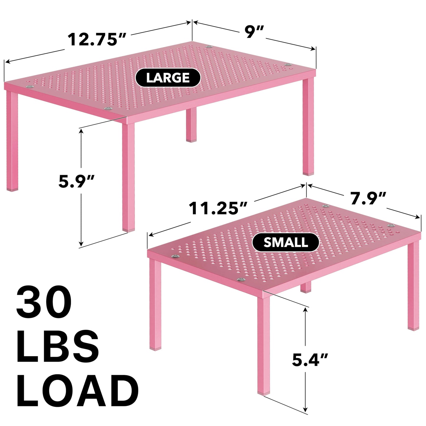 Simple Houseware Expandable Stackable Cabinet and Counter Shelf Organizer with Steel Surface, 9" D x 12.75" W x 5.9" H, Bronze