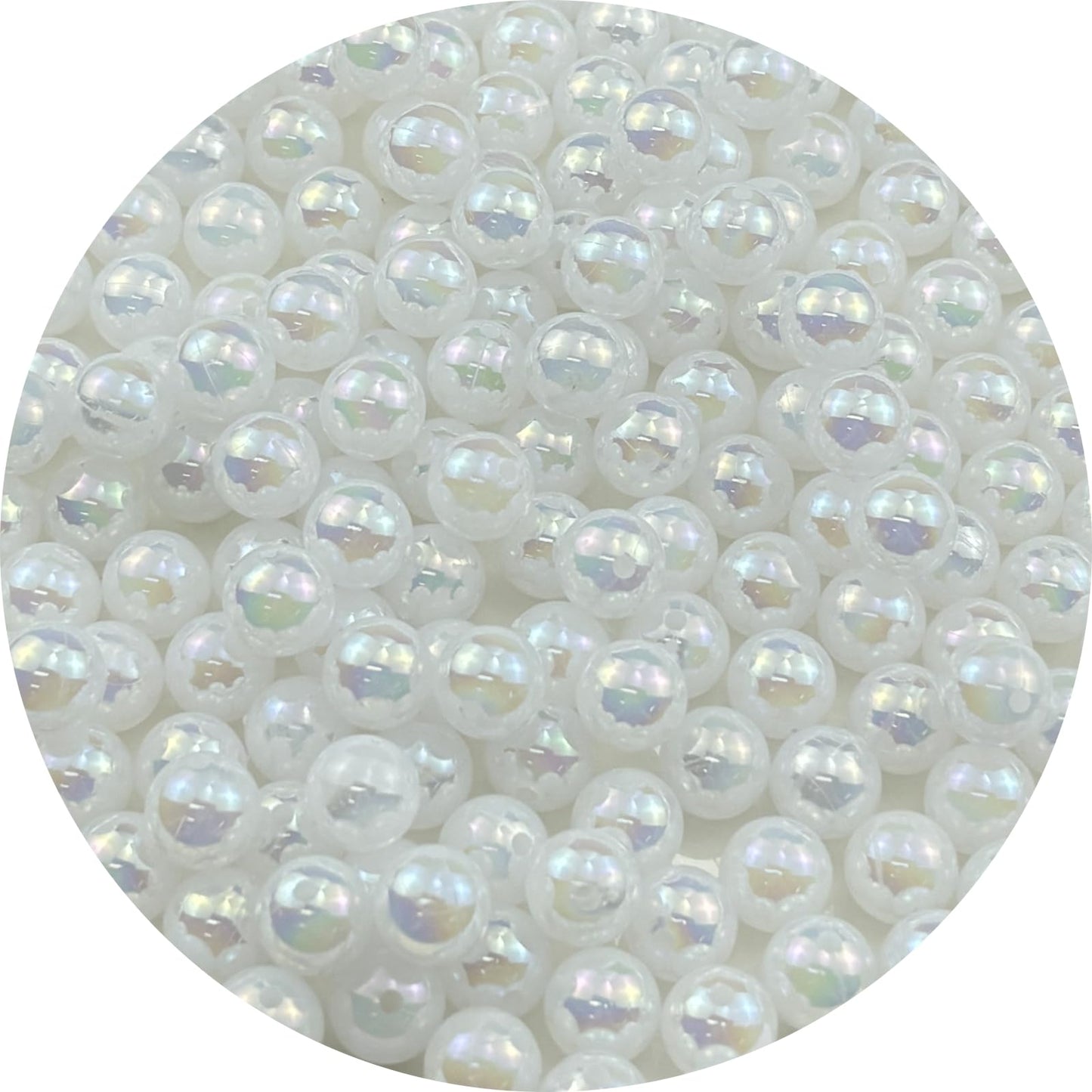 2000pcs 4mm Acrylic Round Beads AB Colors Acrylic Beads Round Spacer Beads with Hole for DIY Bracelet Necklace Jewelry Making Supplies Handmade Craft(Green AB) BST220
