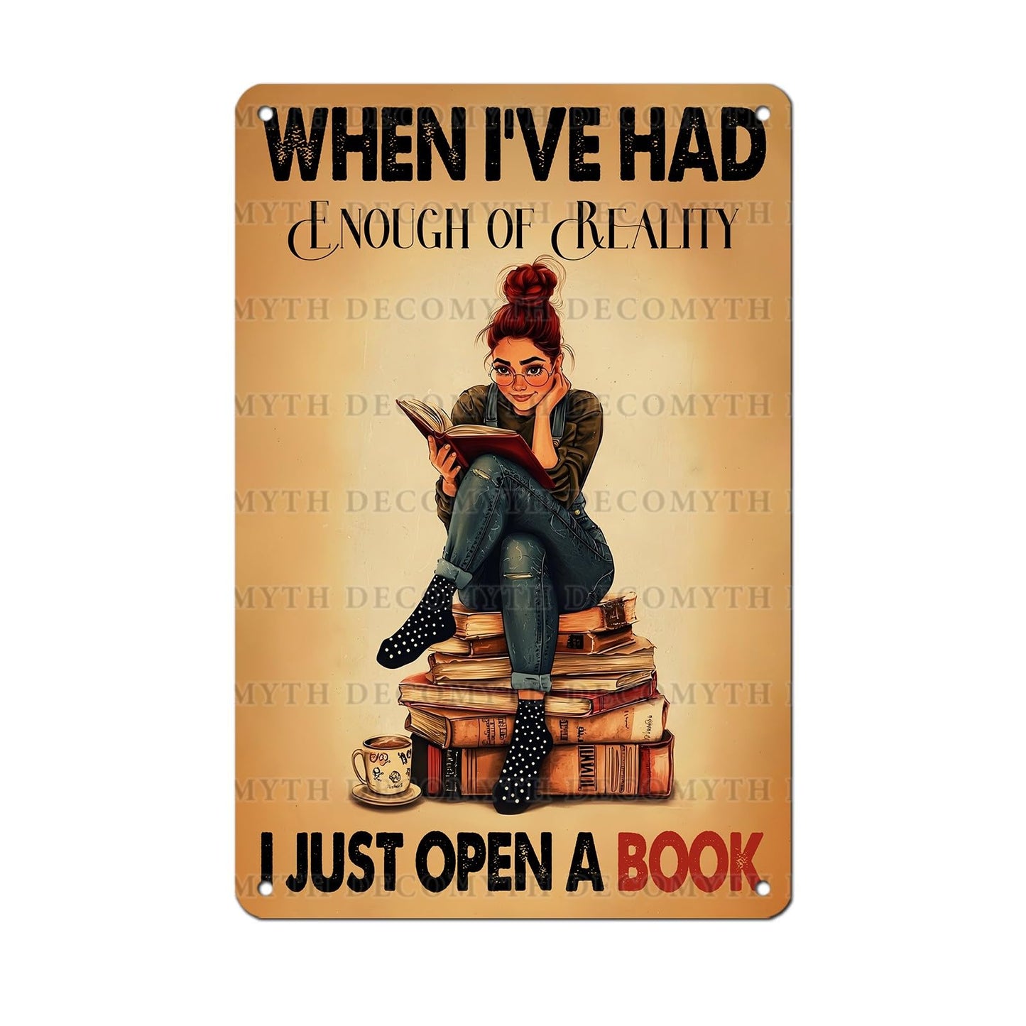 Vintage Cat Sign That's What I Do Write And I Know Things Metal Poster Sign for Home Bar Pub Kitchen Garage Restaurant Wall Deocr 12 * 8inch BST220