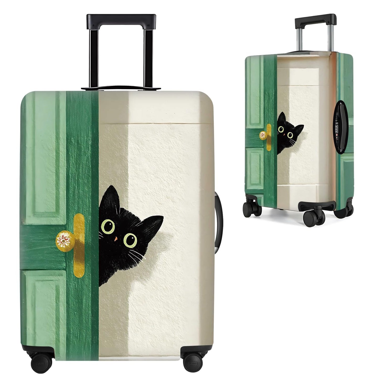 Colorful Abstract Art Luggage Cover – Vibrant Woman Face Design Suitcase Protector – Fits 32 to 34 Inch Travel Luggage,XL BST202