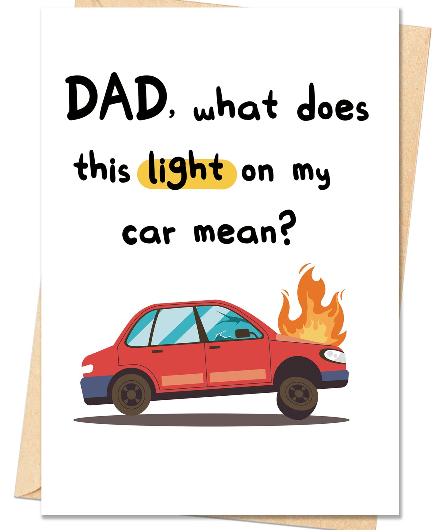Fathers Day Card,Fathers Day Cards Gifts Decorations for Dad from Daughter Son,Happy Father's Day Cards Gifts Ideas with Envelope,Funny Sweet Dad Card BST220