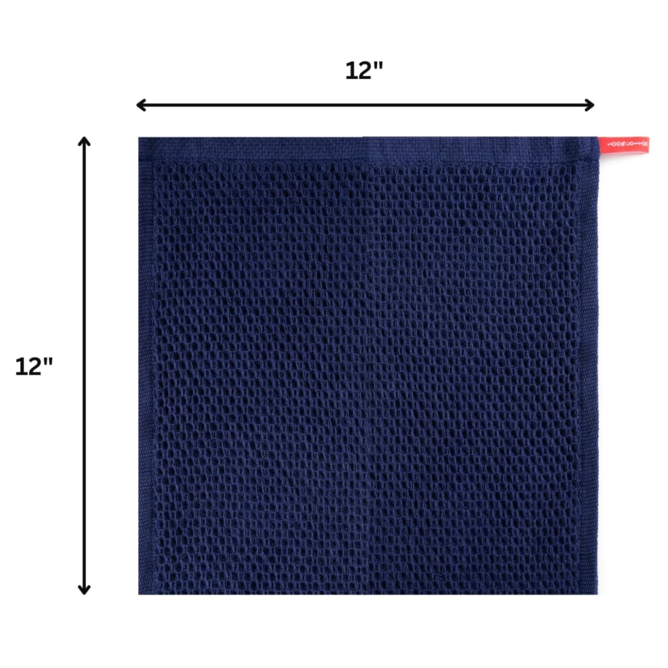 Cotton Waffle Weave Wash Cloths - Pack of 6 (12x12 Inches) | Ultra Soft, Absorbent Dish Cloths | Quick Dry, Dish Cloths & Dish Rags - Taupe/Grey (Kitchen Essentials) BST220