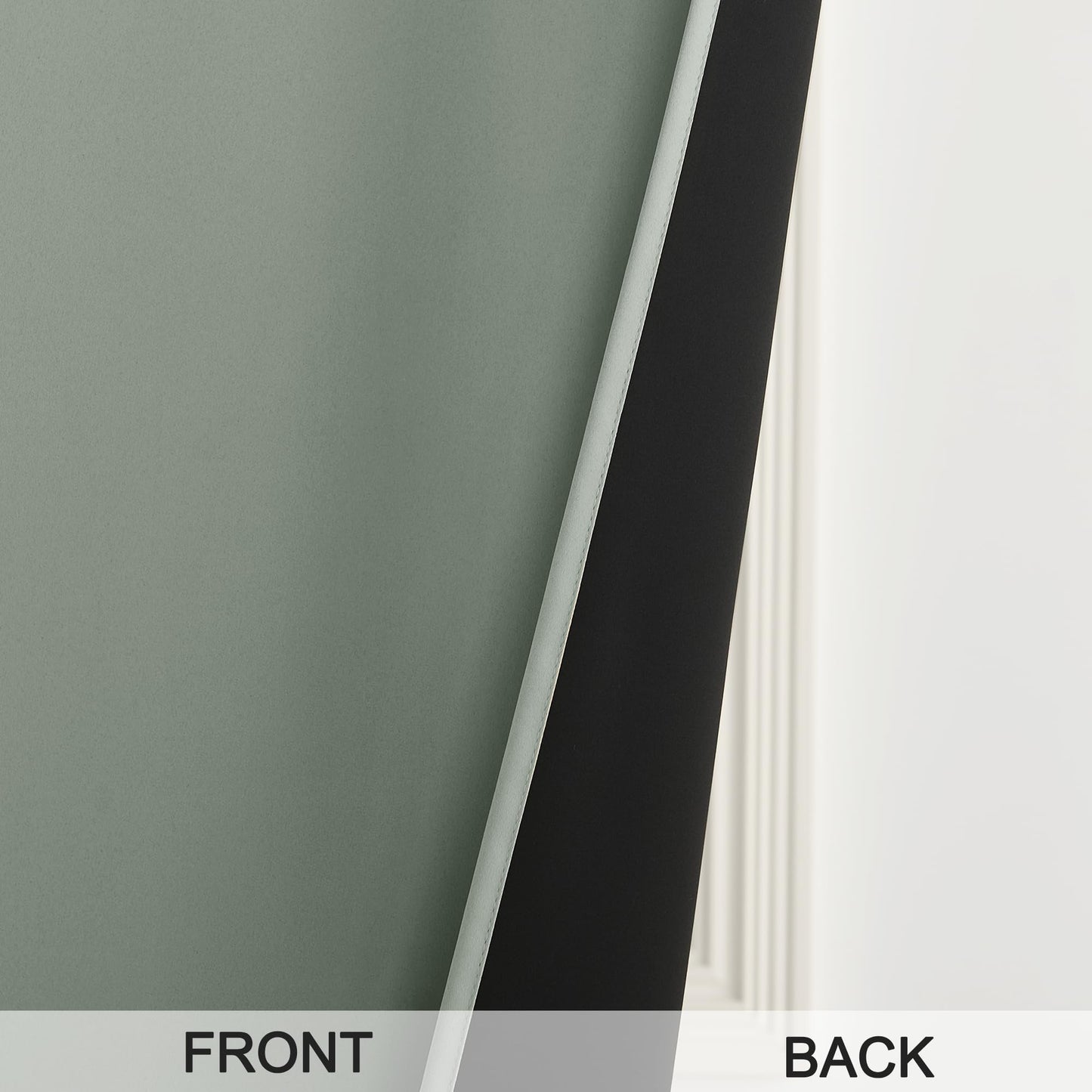 RYB HOME 100% Blackout French Door Curtains for Door Window - Room Darkening No Coating Thermal Insulated Privacy Protection Adhesive Cover for Glass Window, W 26 x L 40, 1 Panel, Black BST220