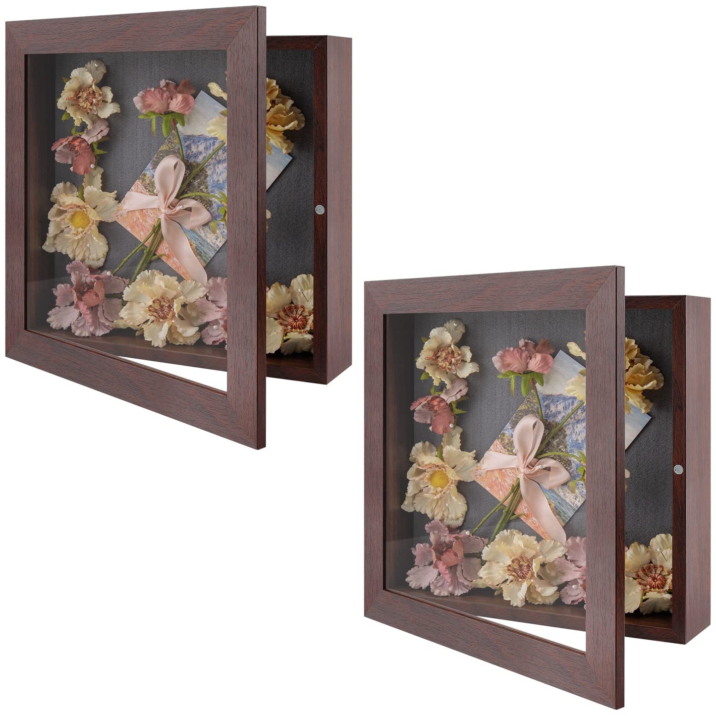 Golden State Art 11x14 Shadow Box Frame Display Case - 2 inch Depth Great for Collages, Collections, Mementos, 6 Pins Included (White, 1 Pack) BST326H
