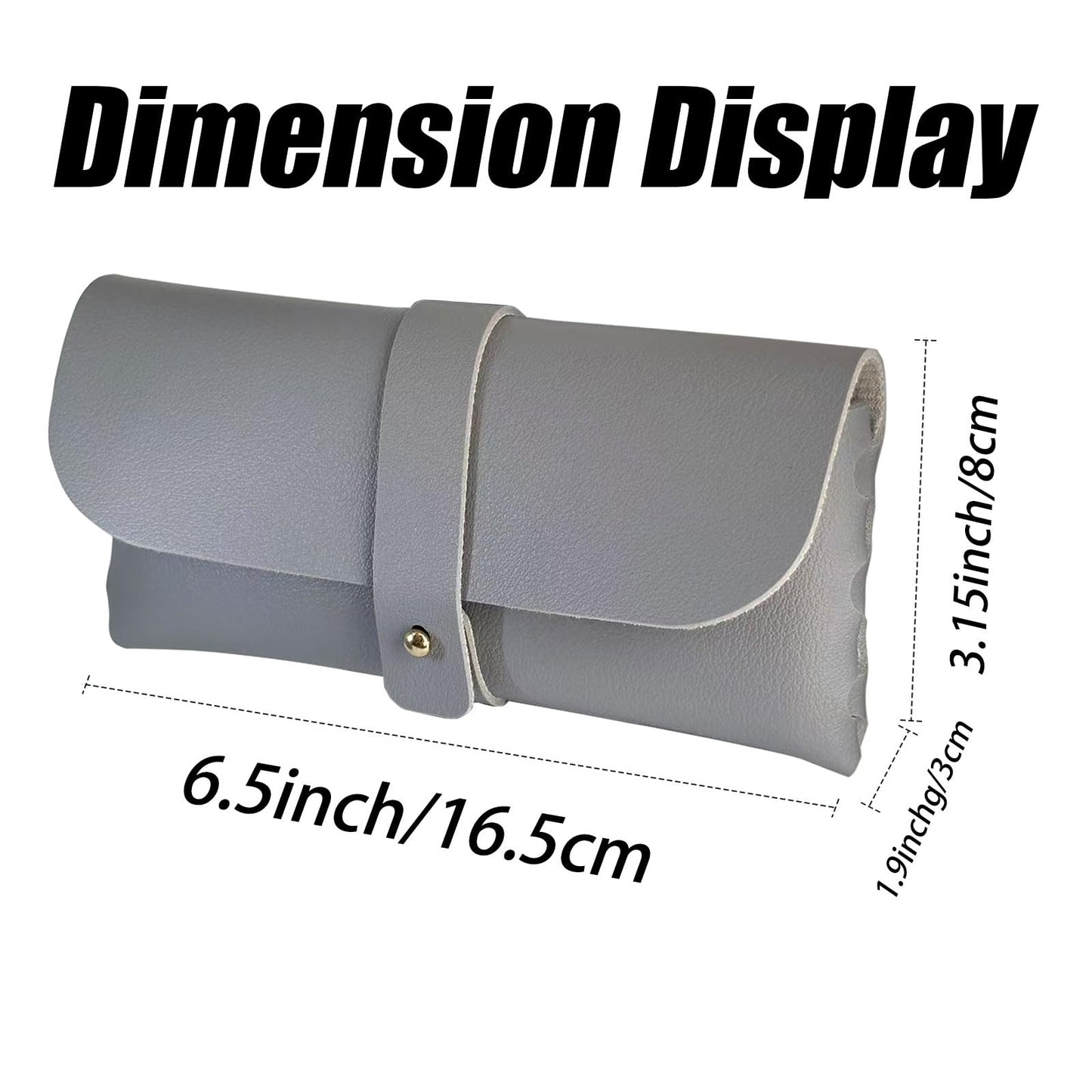 Glasses storage bag Travel sunglasses myopia glasses storage bag Fashion leather storage bag WN420