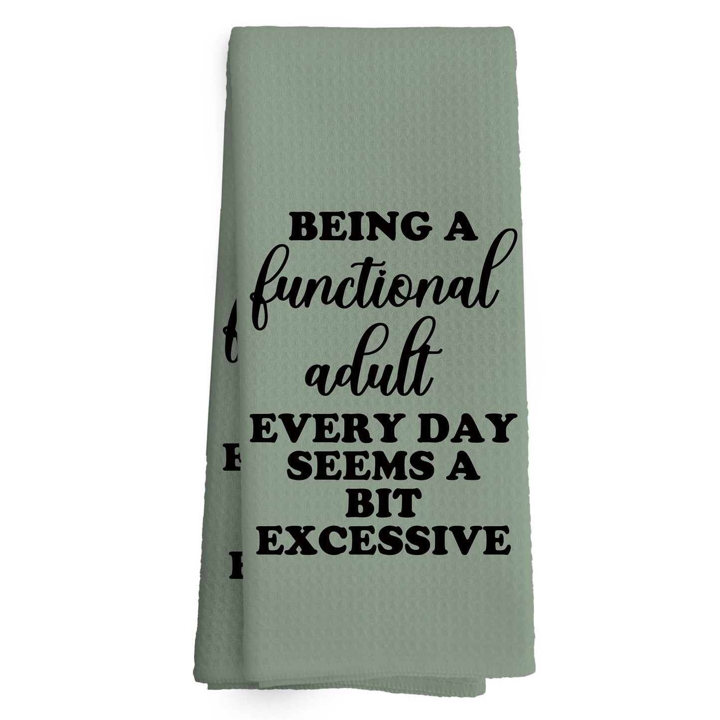 Funny Kitchen Towels Dish Towel Dishcloth 16x24 Inches, Funny Dish Towels with Sayings Towel Decorative Absorbent Hand Tea Towels for Kitchen Bathroom Decor, Humorous Gifts for Women Men BST326L