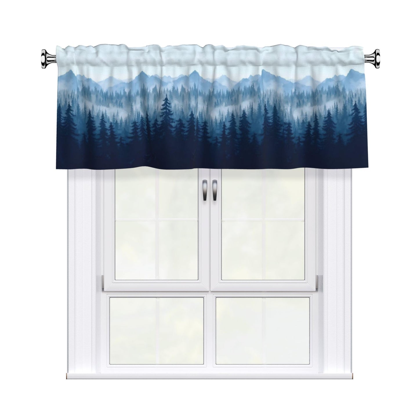 Easter Valances for Windows - Pink Spring Cafe Curtains Floral Bunny Short Curtains for Living Room Bathroom Bedroom Basement BST202