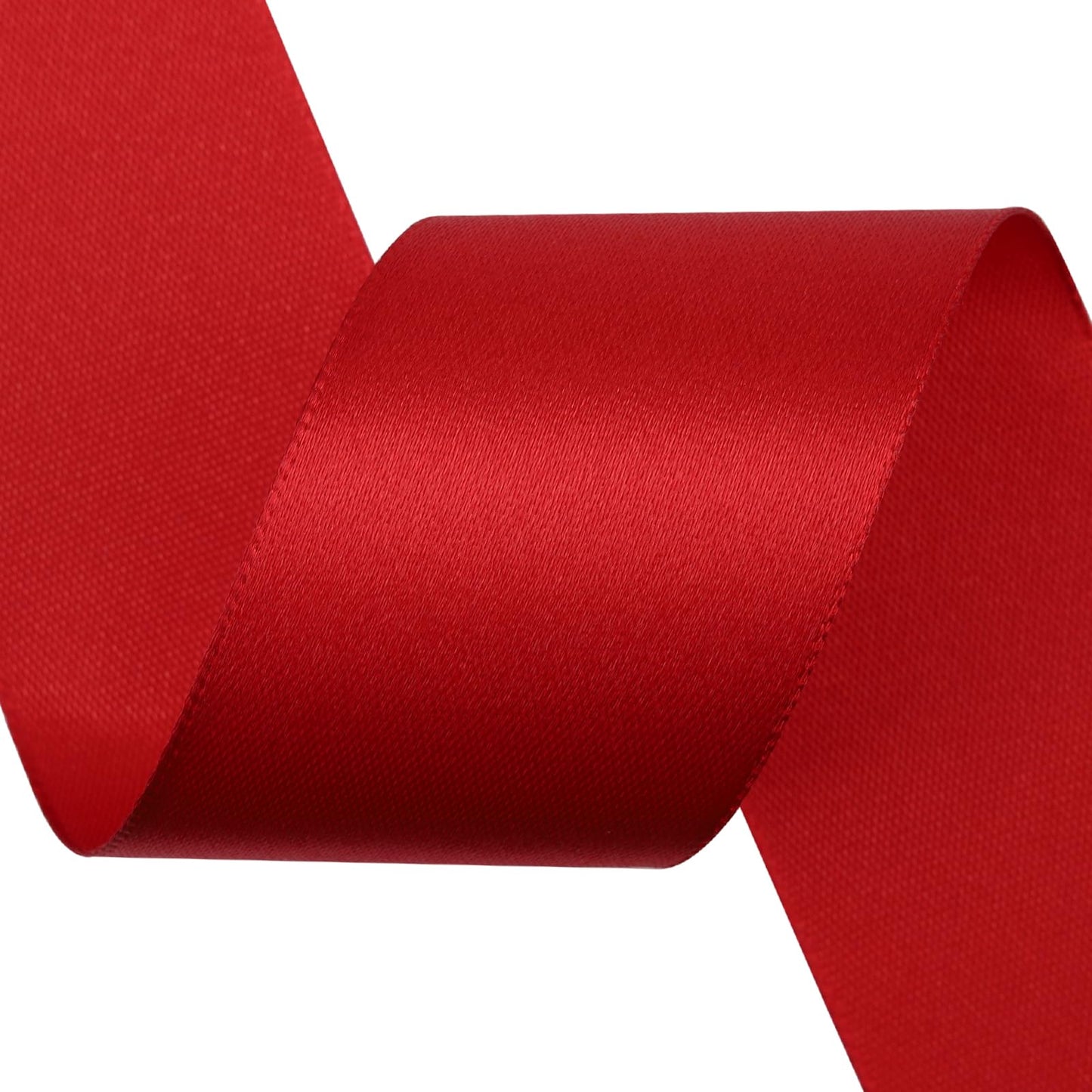 1-1/2 Inch Single Face Polyester Ribbon, 50 Yards Bulk Roll (Orange)–Wrinkle-Resistant Craft Ribbon for Gift Wrapping, Wedding Decor, DIY Projects BST220