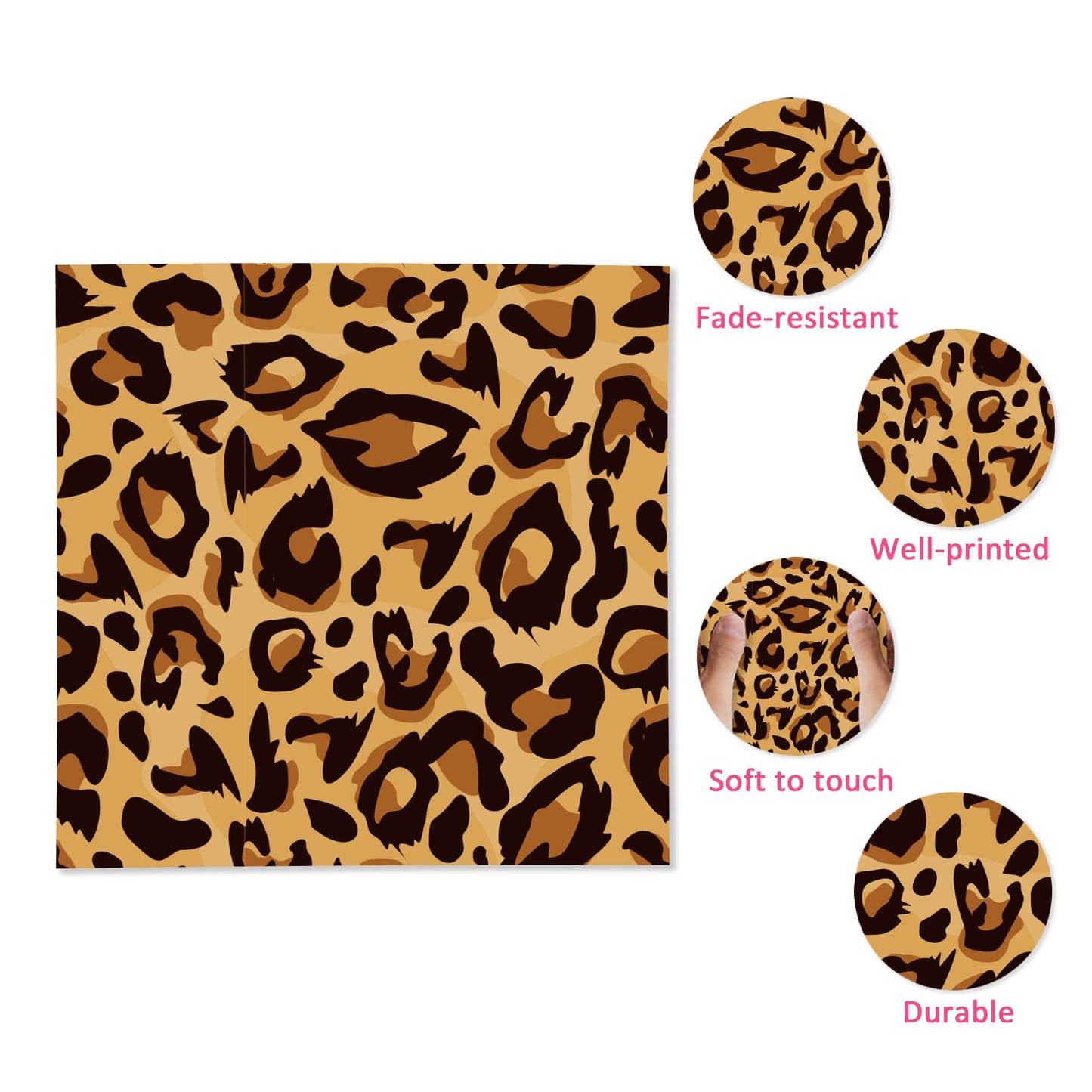 40pcs Animal Leopard Print Party Napkins Disposable Jungle Animal Print Tableware Dinner Napkin for Safari Leopard Themed Birthday Baby Shower Party Supplies BST220