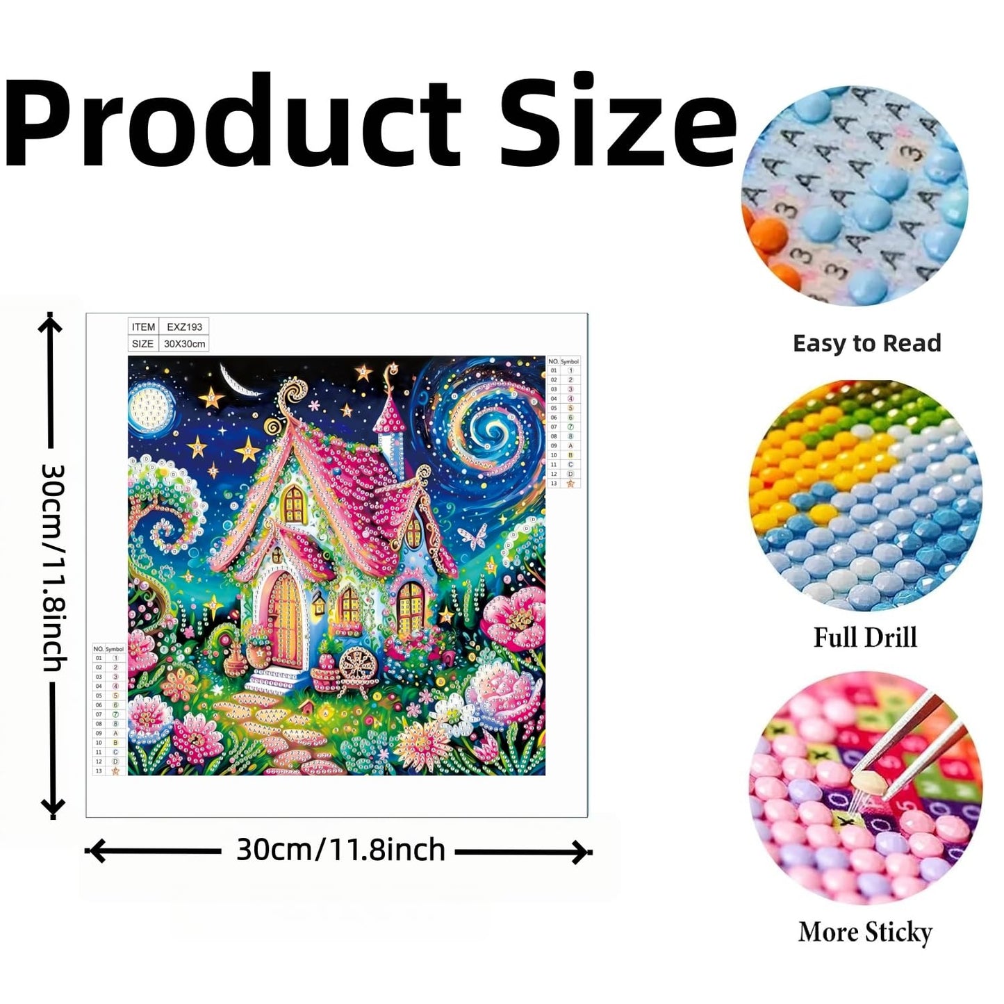 ArtIgle 5D Diamond Painting Kits for Adults, Ancient Sphinx Full Round Drills Gem Diamond Dots, Diamond Dot Art for Adults Beginners Clearance Home Wall Art Decor, 13.78 X 13.78 inch BST220
