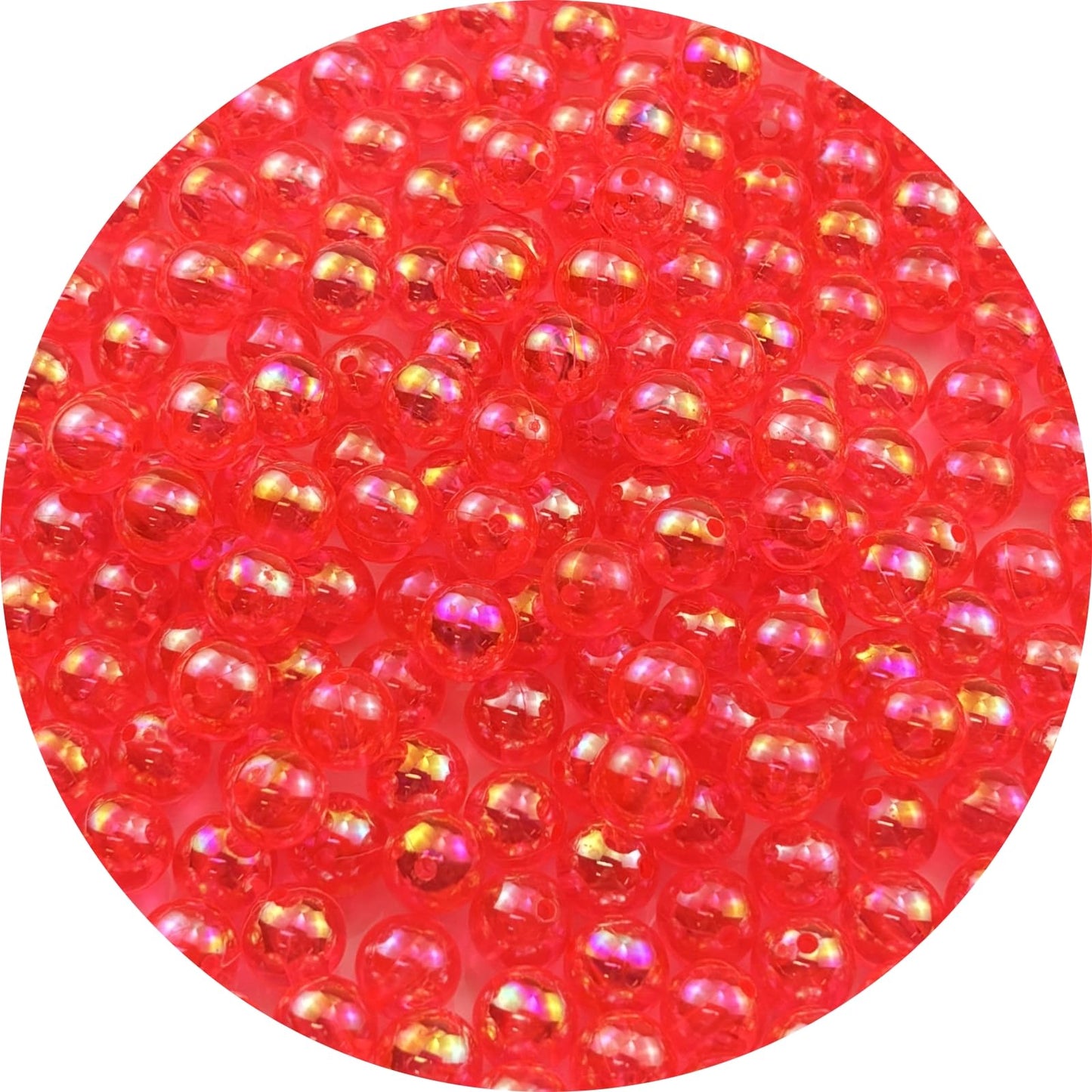 2000pcs 4mm Acrylic Round Beads AB Colors Acrylic Beads Round Spacer Beads with Hole for DIY Bracelet Necklace Jewelry Making Supplies Handmade Craft(Green AB) BST220