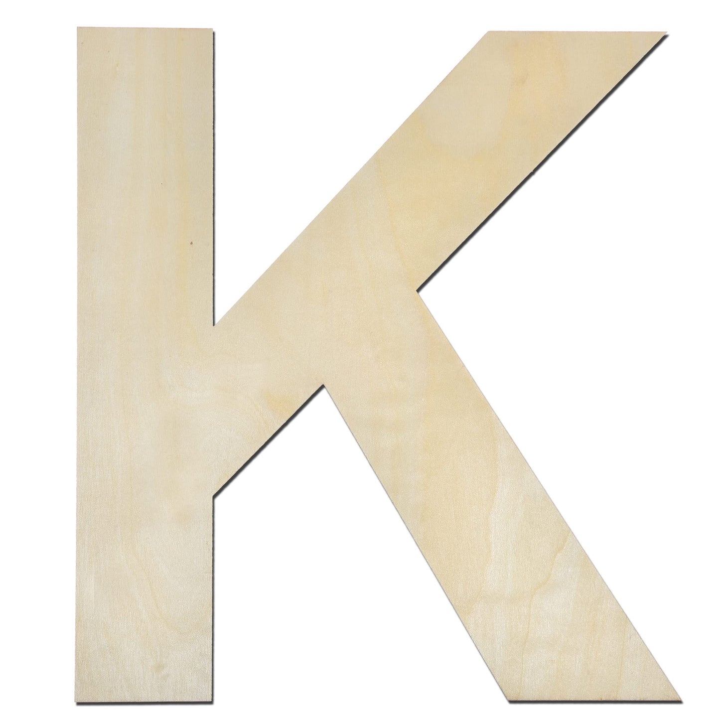 12 Inch Wooden Letter X, 1/4 Inch Thick Large Unfinished Wood Letter for Home Wall Decor, DIY Crafts BST220