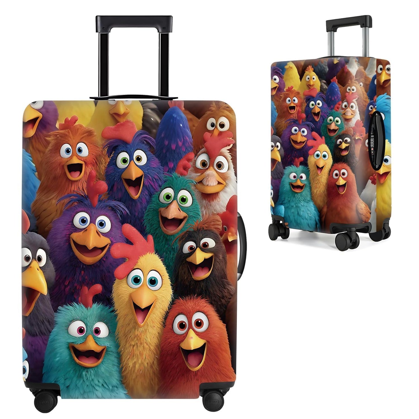Colorful Abstract Art Luggage Cover – Vibrant Woman Face Design Suitcase Protector – Fits 32 to 34 Inch Travel Luggage,XL BST202