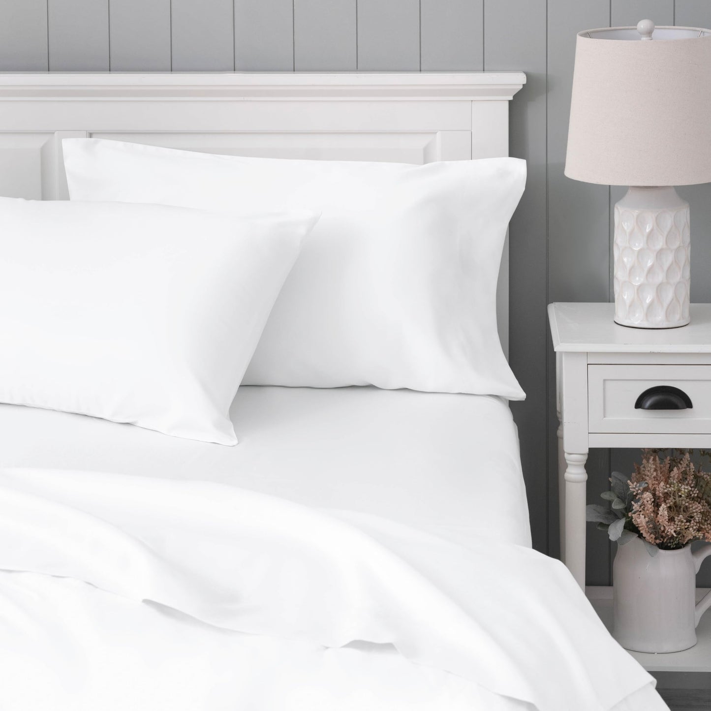Welhome Twin Size Bed Sheet Set, 100% Cotton Percale Deep Pocket Super Soft Bedding Set, Cooling, Breathable & Extra Soft, Ethereal Paisley BST220