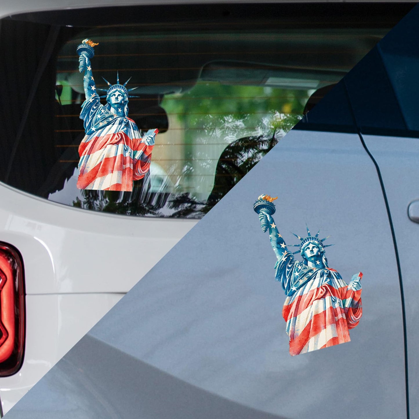 Dazoratix 250th Anniversary Car Decals - 7 Pcs Eagle 250 Years America Flag Merchandise American Patriotic USA 4th of July Independence Vinyl Rearview Mirror Stickers for Window Vehicle Tumbler Bumper BST326L