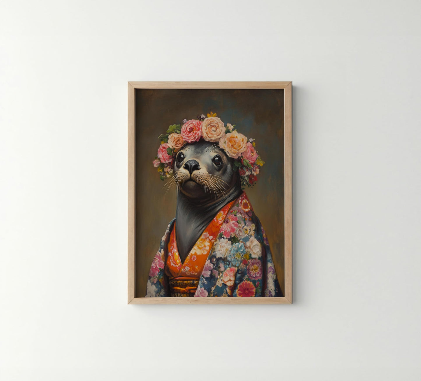 Sloth Unframed Wall Art Print Poster, Kimono Bathroom Dressing Room Decor Posters Prints for Restroom Home Picture Painting Artwork Gallery 5 (Sloth, 10"L x 8"W, Unframed) BST220