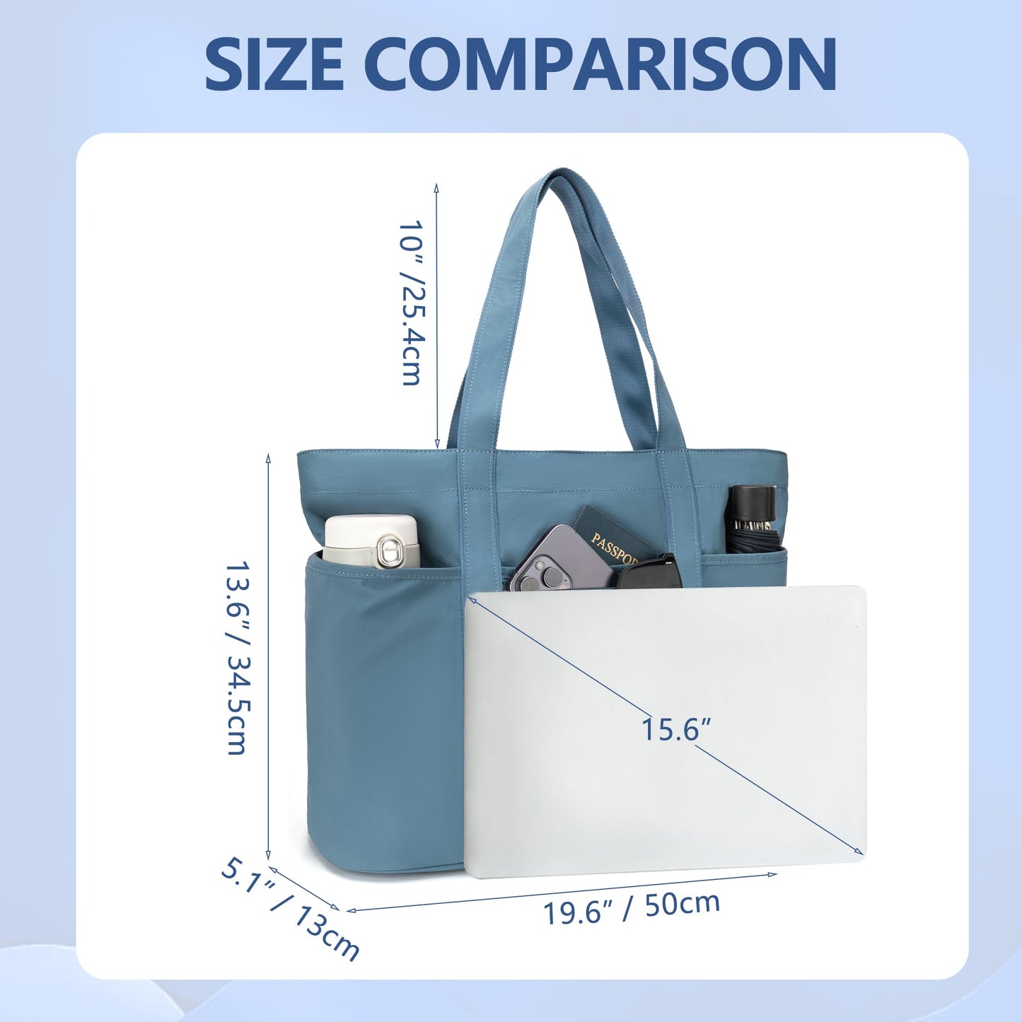 Tote Bag for Women,Large Handbag with Laptop Compartment, Shoulder Bag for Travel, Tote Bags for Work and Everyday WN420
