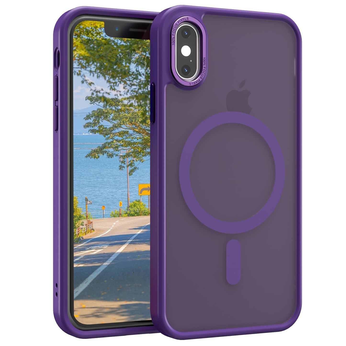 Magnetic for iPhone 17 Air Phone Case, [Compatible with MagSafe], Screen Protector X1, [Military Grade Drop Protection],Matte Finish,Slim,Shockproof,Protective (Black, iPhone 17 AIR) WN420