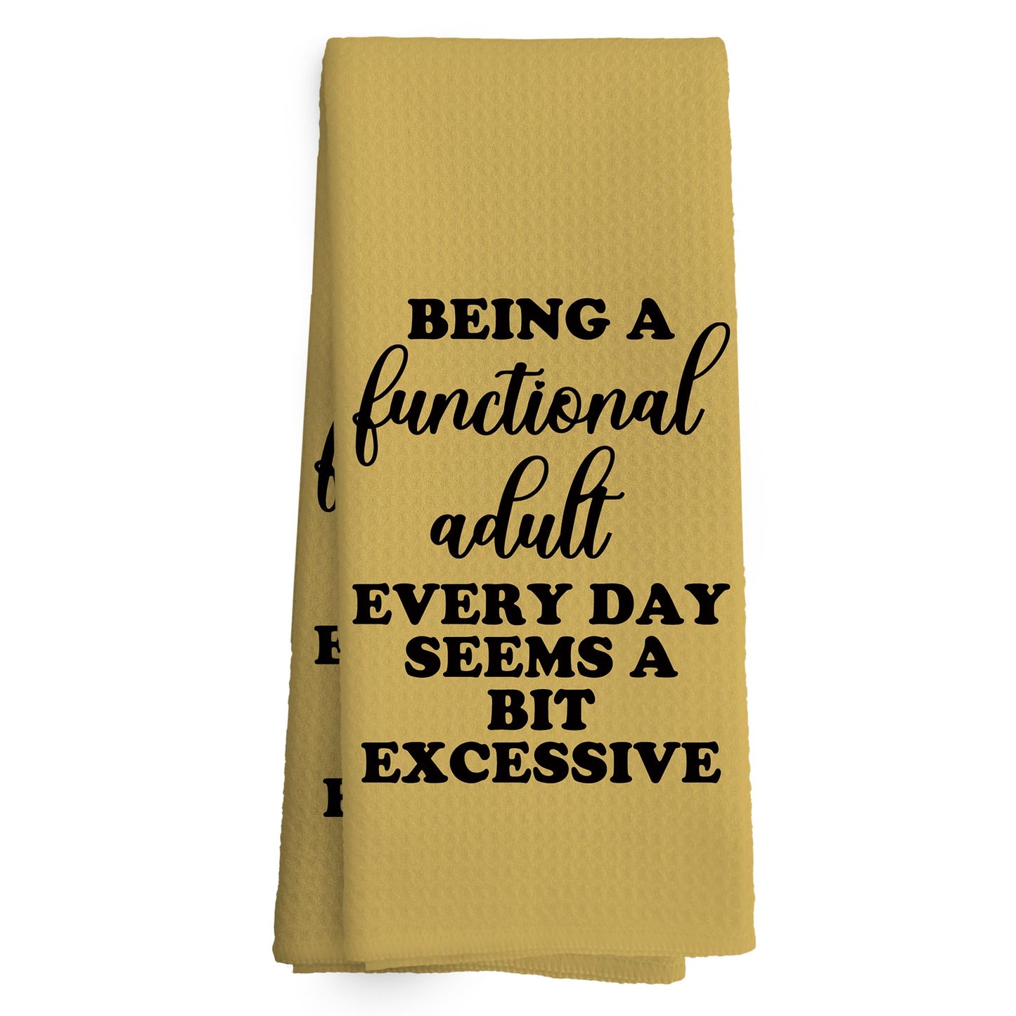 Funny Kitchen Towels Dish Towel Dishcloth 16x24 Inches, Funny Dish Towels with Sayings Towel Decorative Absorbent Hand Tea Towels for Kitchen Bathroom Decor, Humorous Gifts for Women Men BST326L