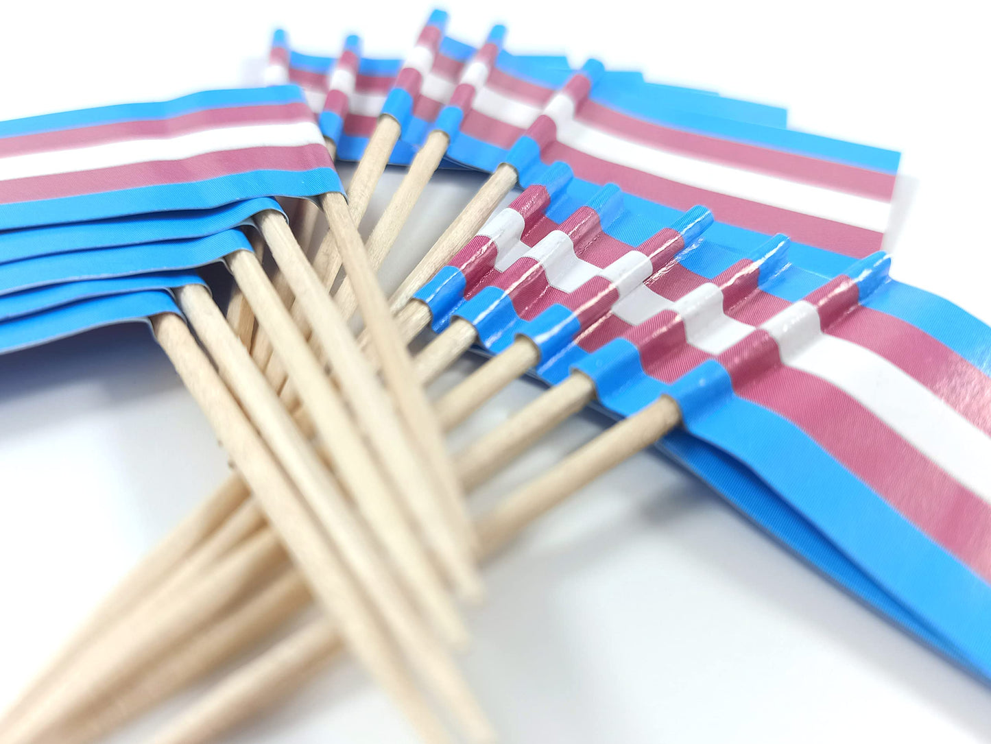 JBCD Rainbow Gay Pride Toothpick Flag Mini Small LGBT Cupcake Topper Flags, 100 pcs BST220