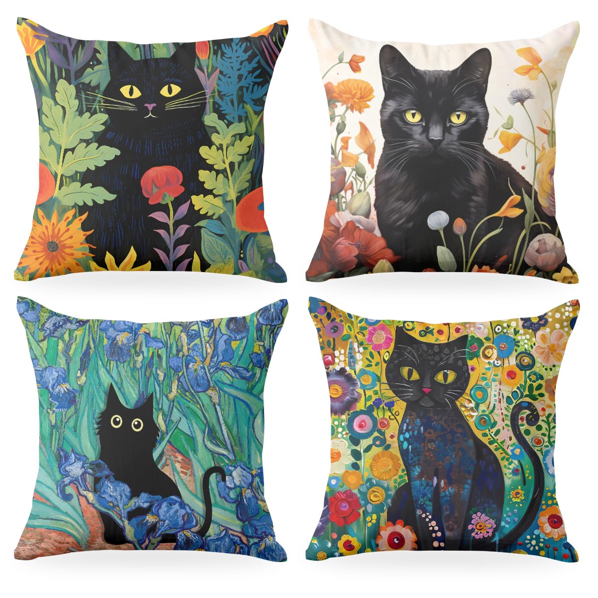 4 PCs Lemon Decor Pillow Covers 18x18, Italian Gifts Throw Pillow Covers | Italy Lemon Pillow Cases Decorative Pillow Protectors Living Room Bedroom Office Home Decor for Cushion Car Bed BST202