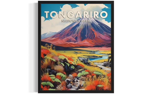 Serengeti National Park Poster Art Print Retro Mountain Lake Wall Art Poster Vintage Decor Nature Landscape Picture For Bedroom Office Home 68 (Serengeti, 10"L x 8"W, Unframed) BST220