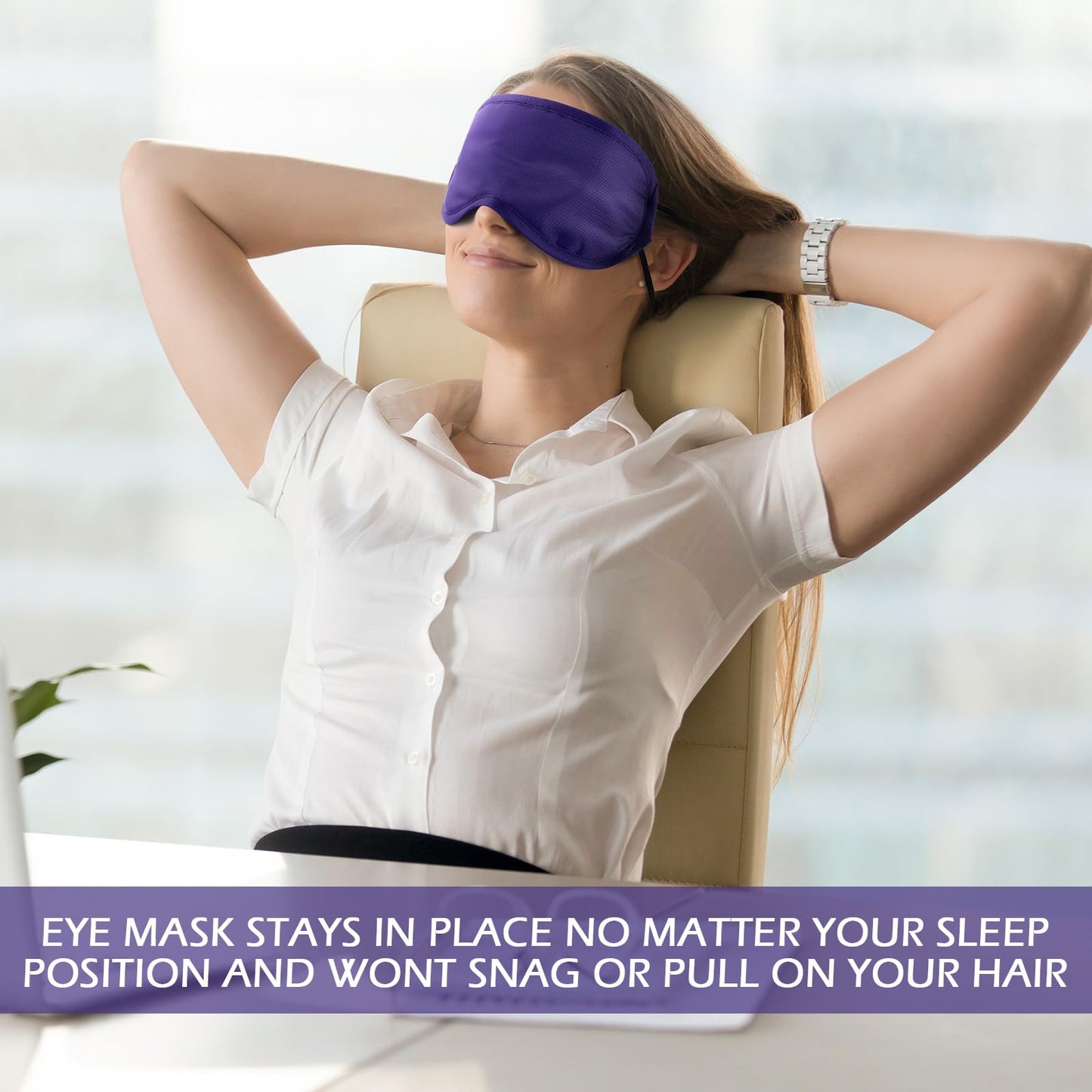 Tarpop 200 Pcs Eye Mask Sleeping Blindfold Eye Cover with Adjustable Strap for Games Party Team Building Travel Individually Wrapped Sleep Mask for Women Men (Blue)