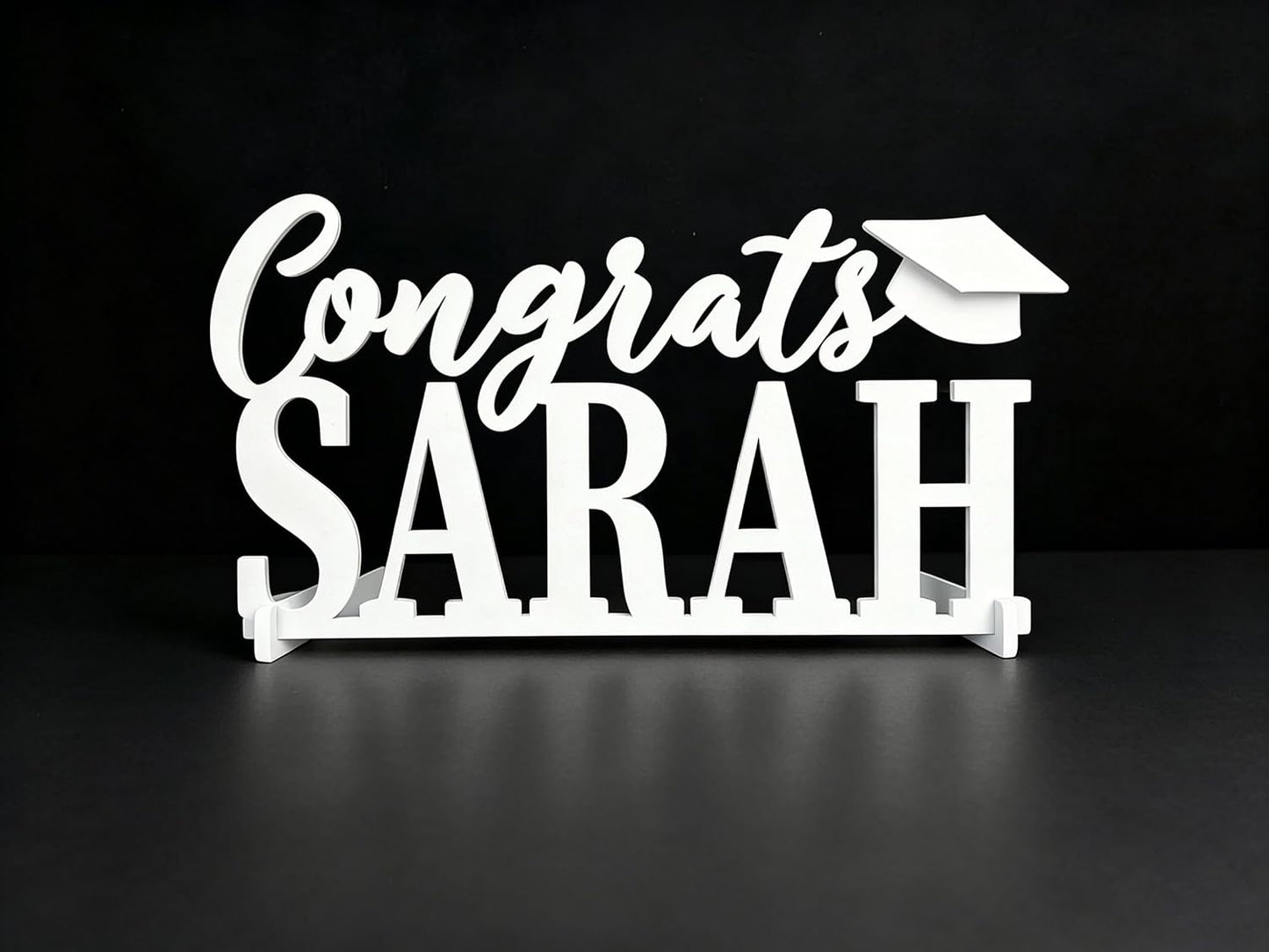 Graduation Table Sign,Wooden 2026 Congrats Grad Sign,Class of 2026,Graduation Party Table Decor Centerpiece,Senior Year Photo Prop BST326L