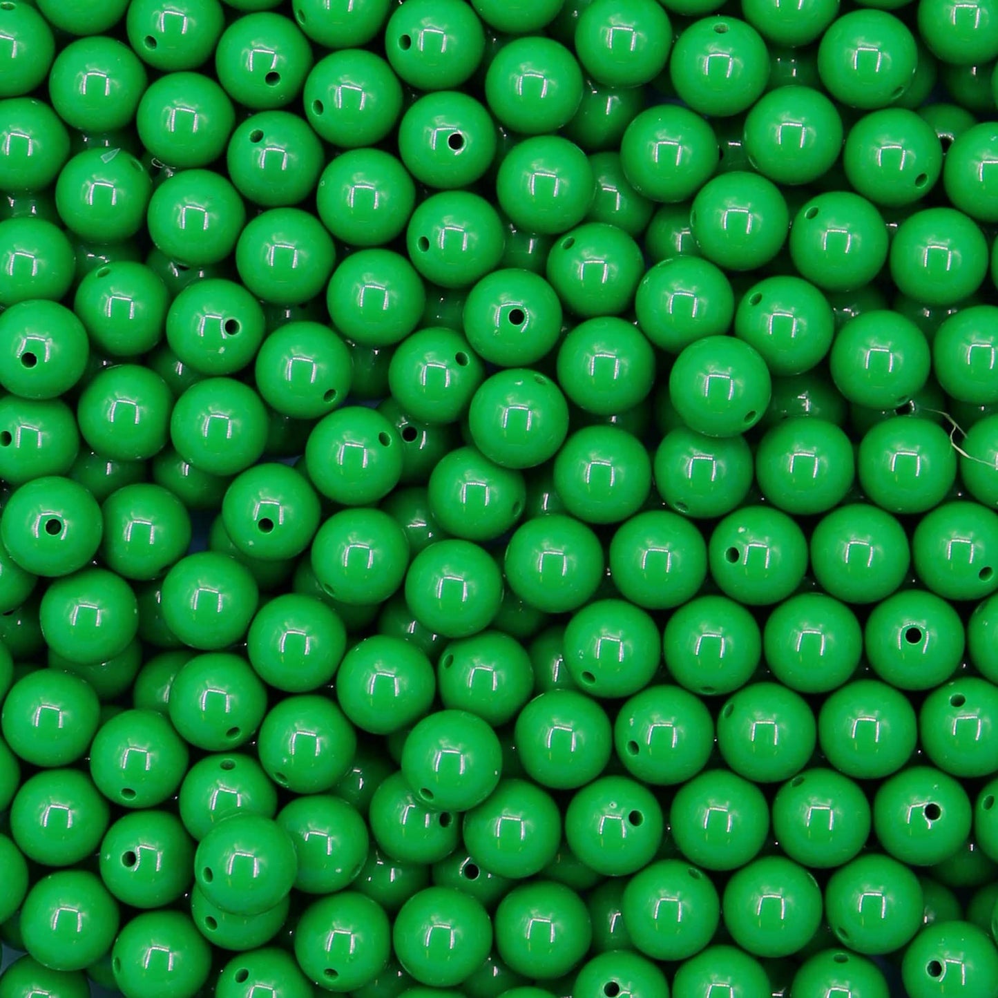 600 Pieces Black Beads for Jewelry Making, Bulk 6mm Colorful Acrylic Beads, Acrylic Round Loose Ball Beads with 1.5mm Hole for Bracelets Necklaces Earring Making Supplies BST220