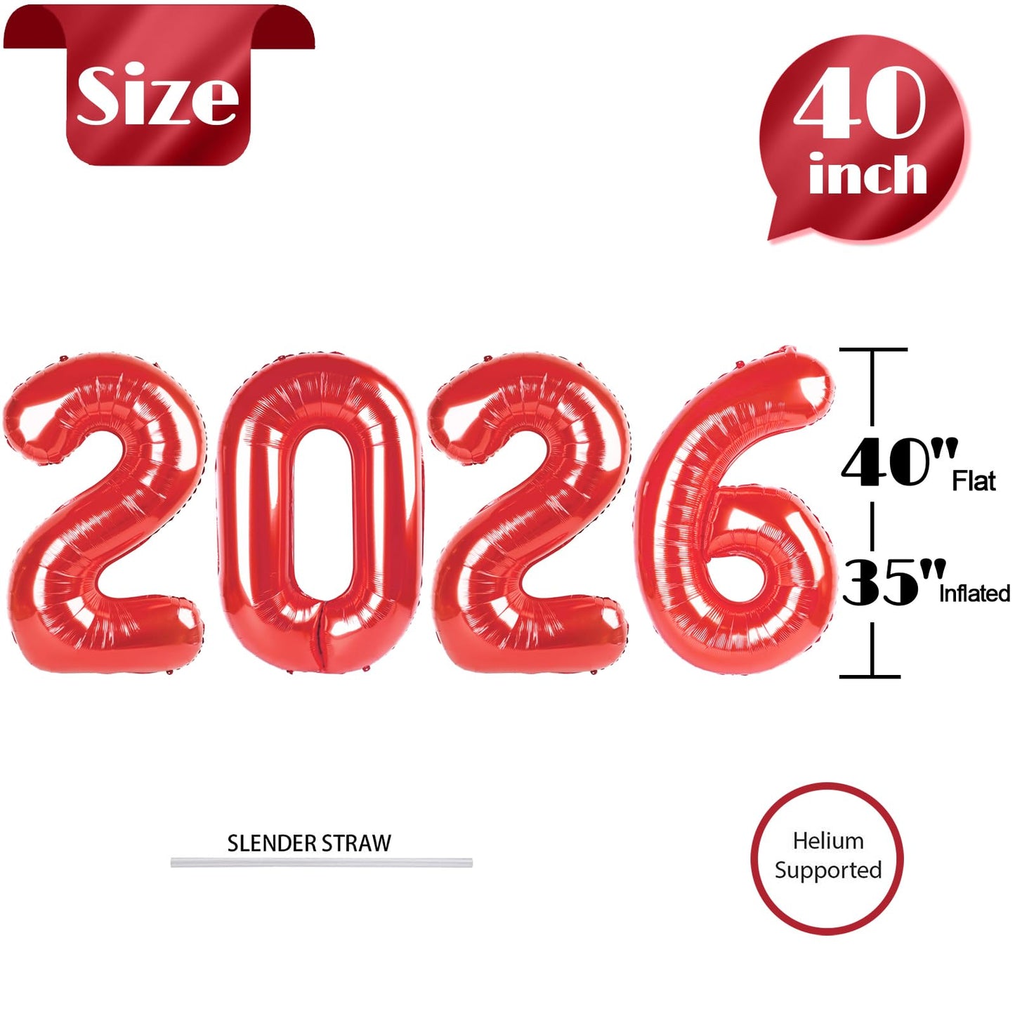 Light Brown 2026 Number Balloon, Light Brown Number Balloons 40 Inch, 2026 Balloon Birthday Decorations, 2026 Birthday Party Supplies, 2026 Graduation Party Favors, Class of 2026 Decorations BST326L