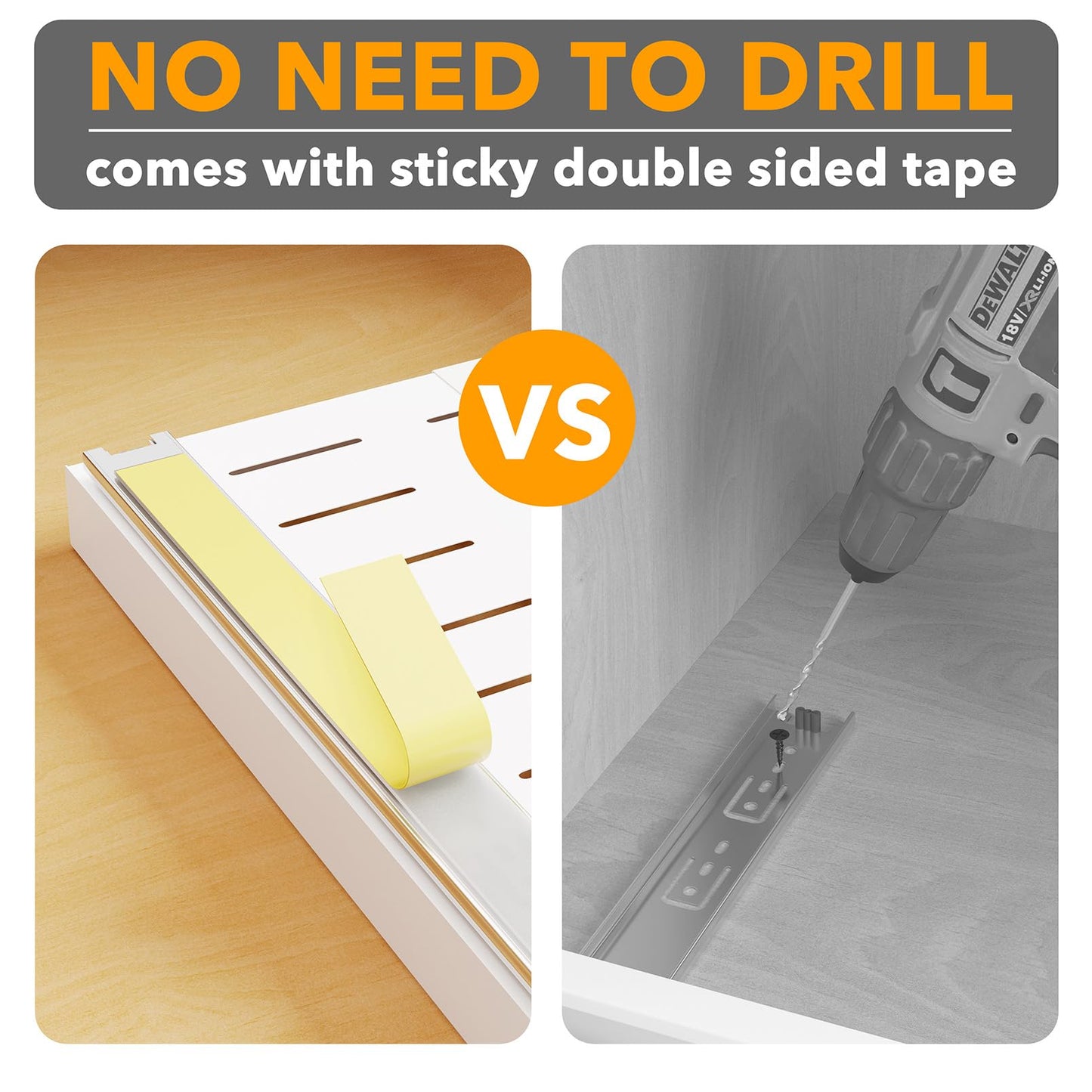 SpaceAid Pull Out Cabinet Organizer, 1 Pack Expandable 11.8"-19.6" (Need to Pull to Wide) N26