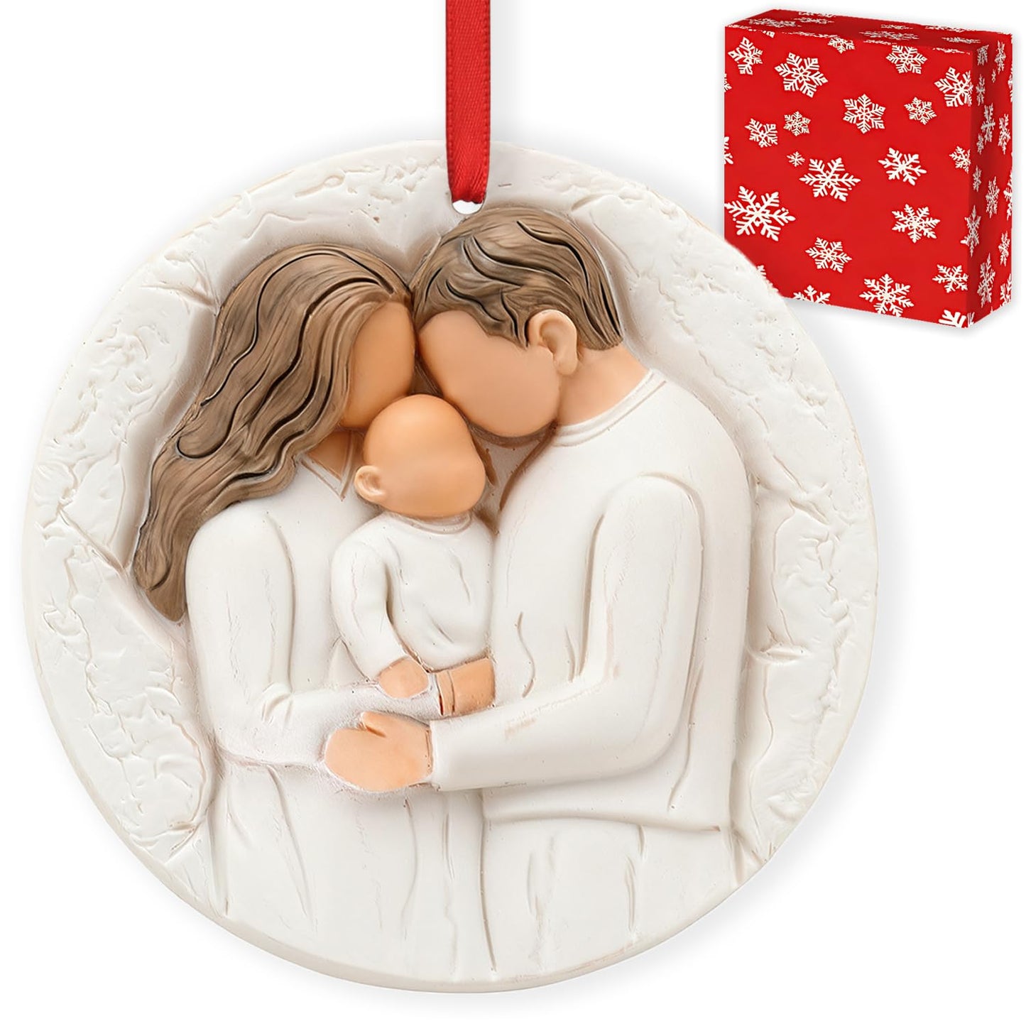 3D Christmas Ornament 2026 Wedding Gifts for Couple - Romantic Our First Christmas Married Engaged Ornament Bridal Shower Gift - Just Married Ornaments for Xmas Tree, Mr and Mrs Gifts for Newlyweds BST326H