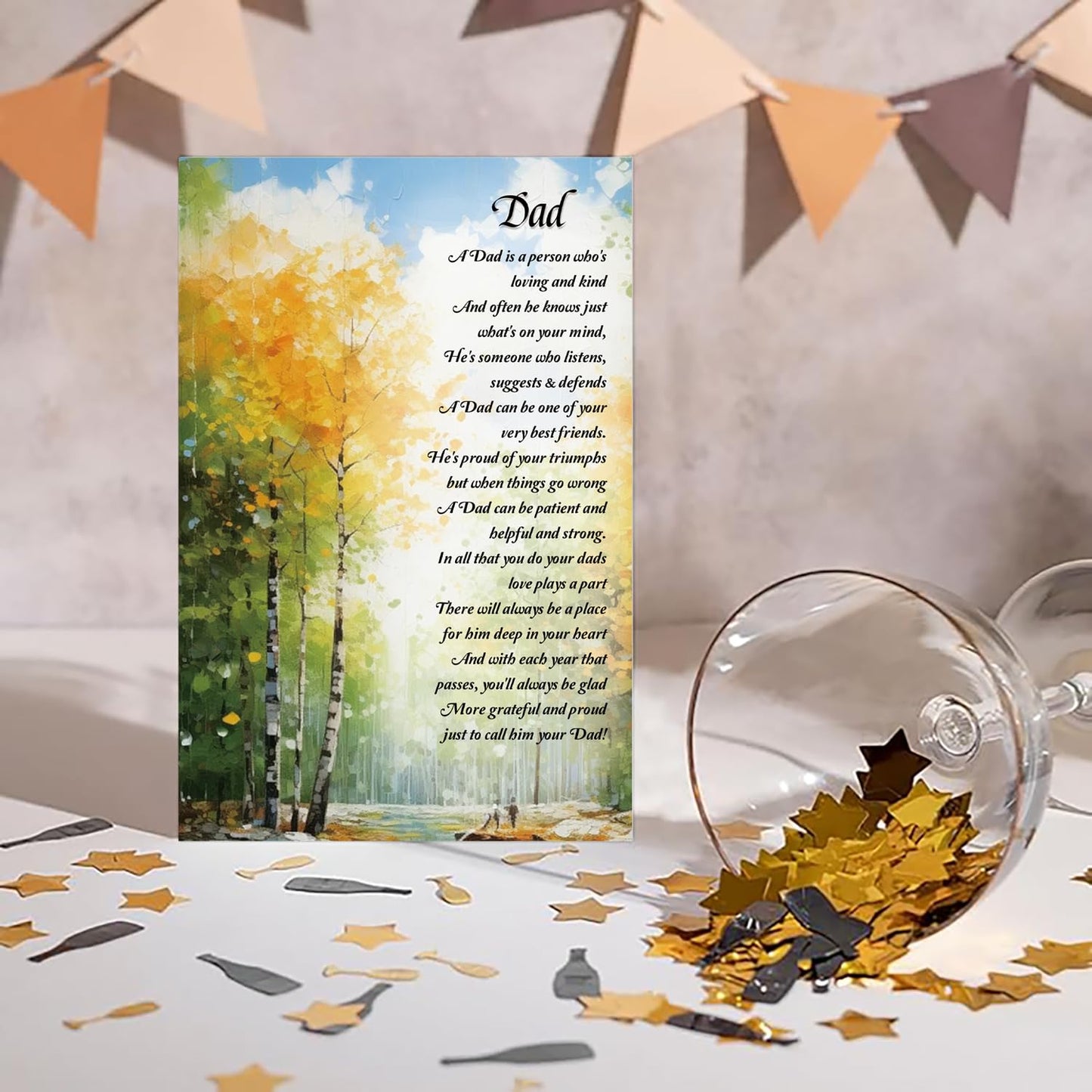 Funny Fathers Day Card for Dad Daddy Bonus Dad, Cute Cards for Fathers Day, Father's Day Cards from Son Daughter, Father's Day Cards Gift For Men Him BST202