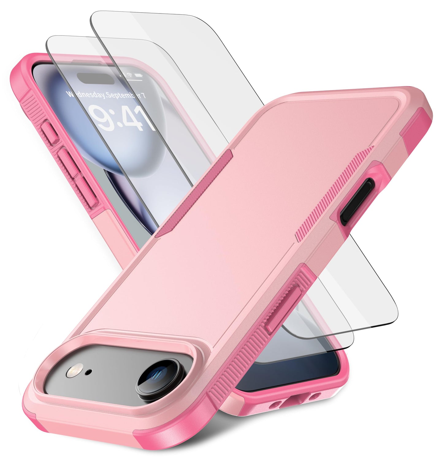 Magnetic for iPhone 17 Air Case [Compatible with MagSafe] [Shockproof] [Heavy Duty Protection] Pocket-Friendly & Tough Non-Slip Protective Phone Cover for iPhone 17Air 6.6", Black WN420