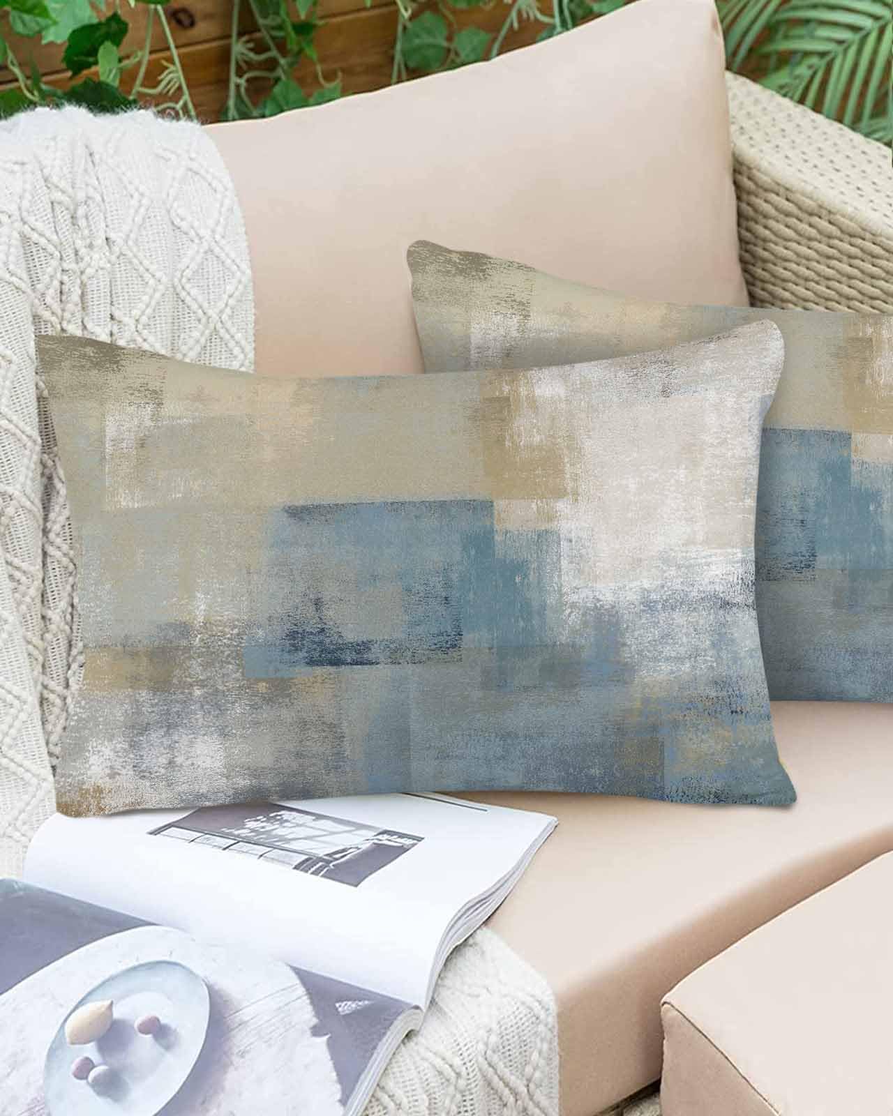 T&H XHome Pillow Covers 12x20 Inch Boho Style Orange Vintage Art Carpet Soft Brushed Microfiber Pillowcases with Hidden Zipper Closure Bed Pillow Shams for Bedroom Sofa Car BST202