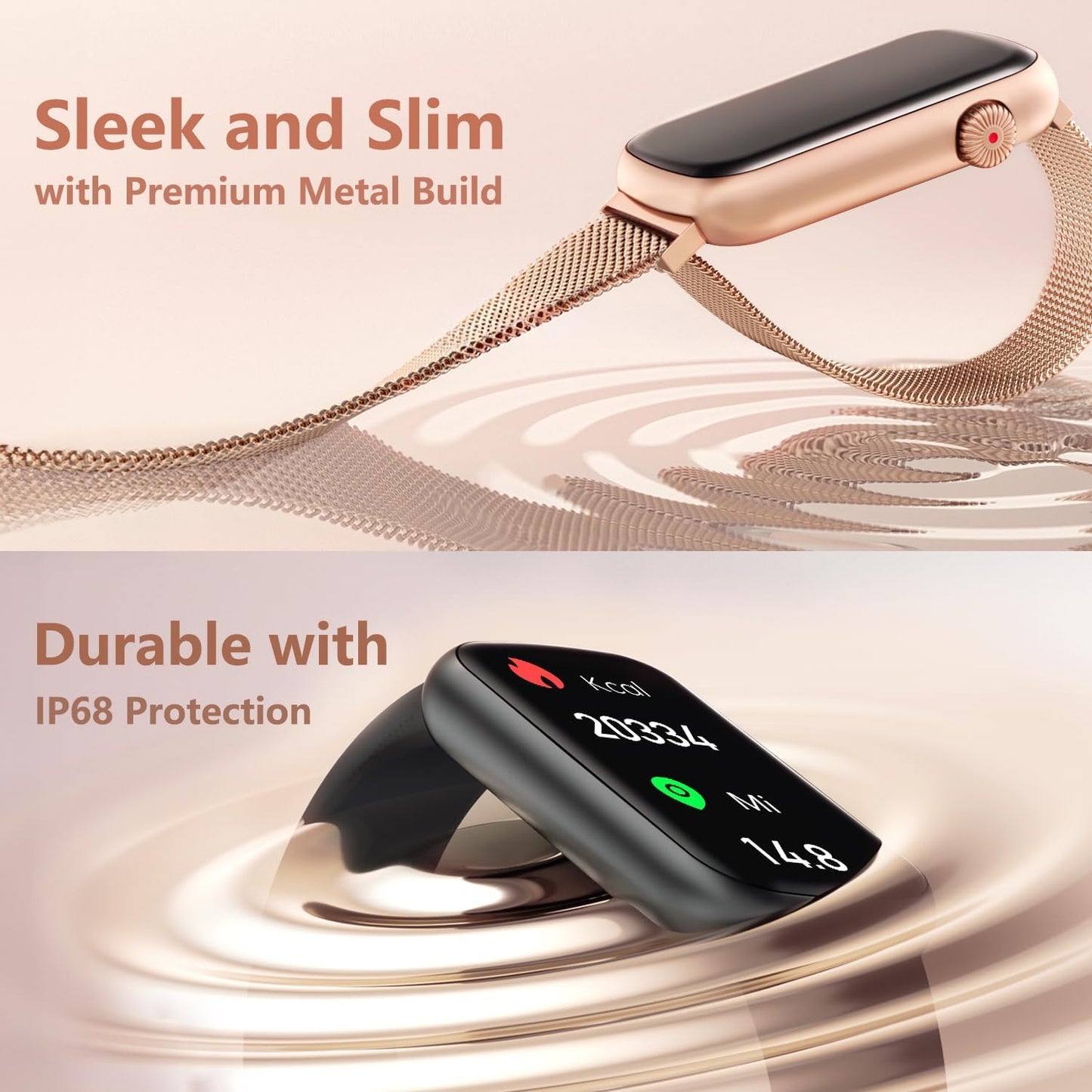 HM08 Slim Fitness Tracker with Blood Oxygen, Blood Pressure, 24/7 Heart Rate and Sleep Tracking 82